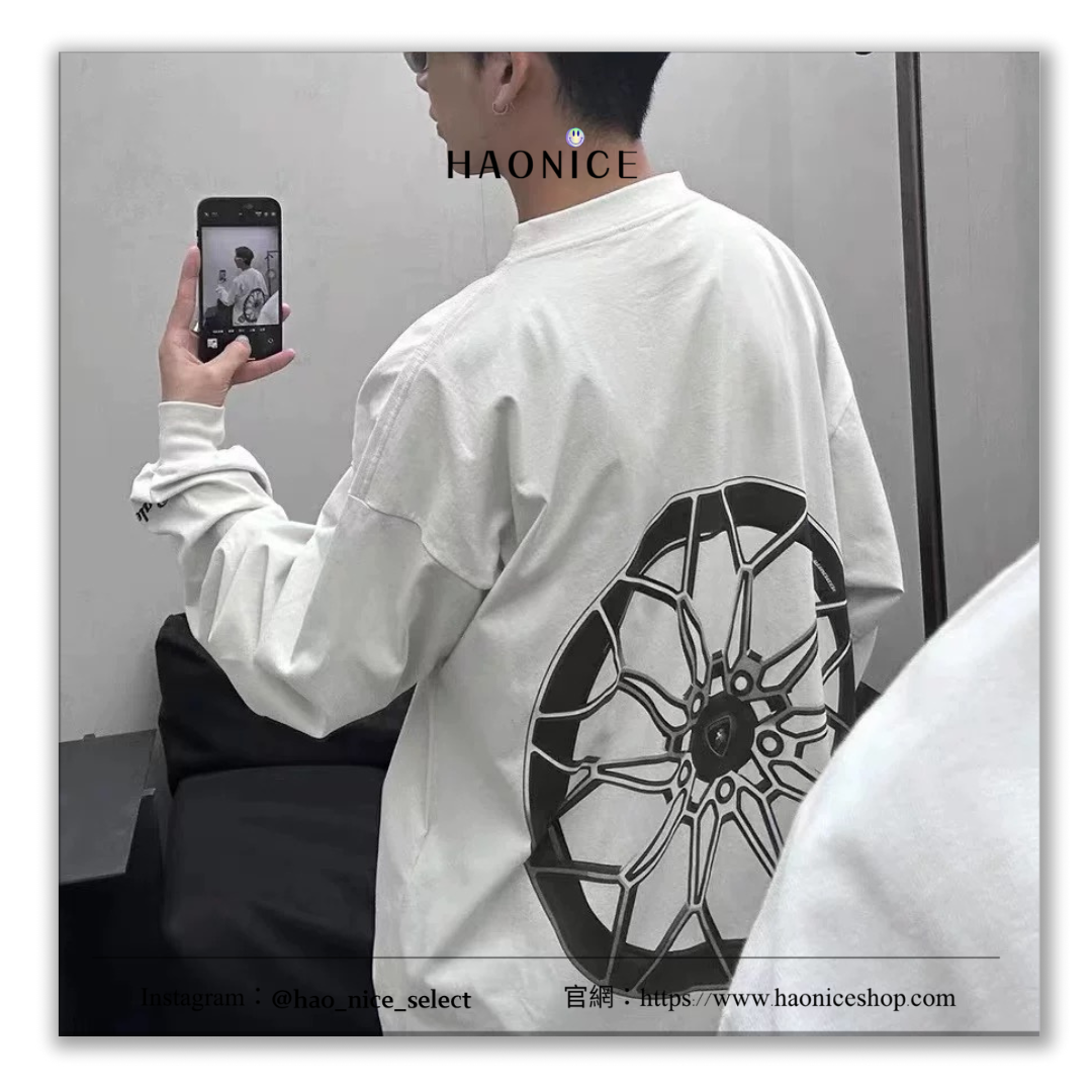 【HAO NICE】上海經銷商 / BALENCIAGA/ 巴黎世家x Lamborghini 合作款 長袖 大學T 街頭穿搭必備🔥