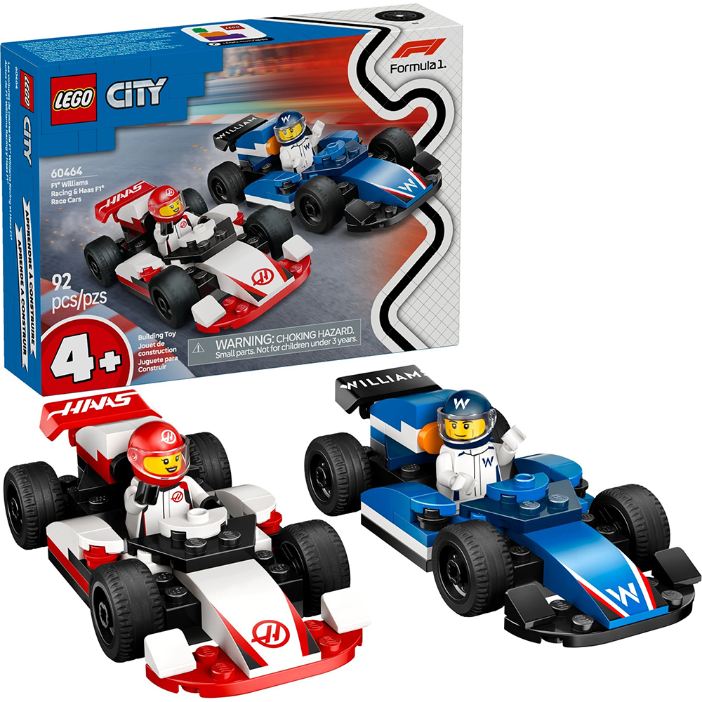 LEGO 60464 樂高積木 60464 City 城市系列 - F1® Williams Racing 和 Haas F1® 賽車