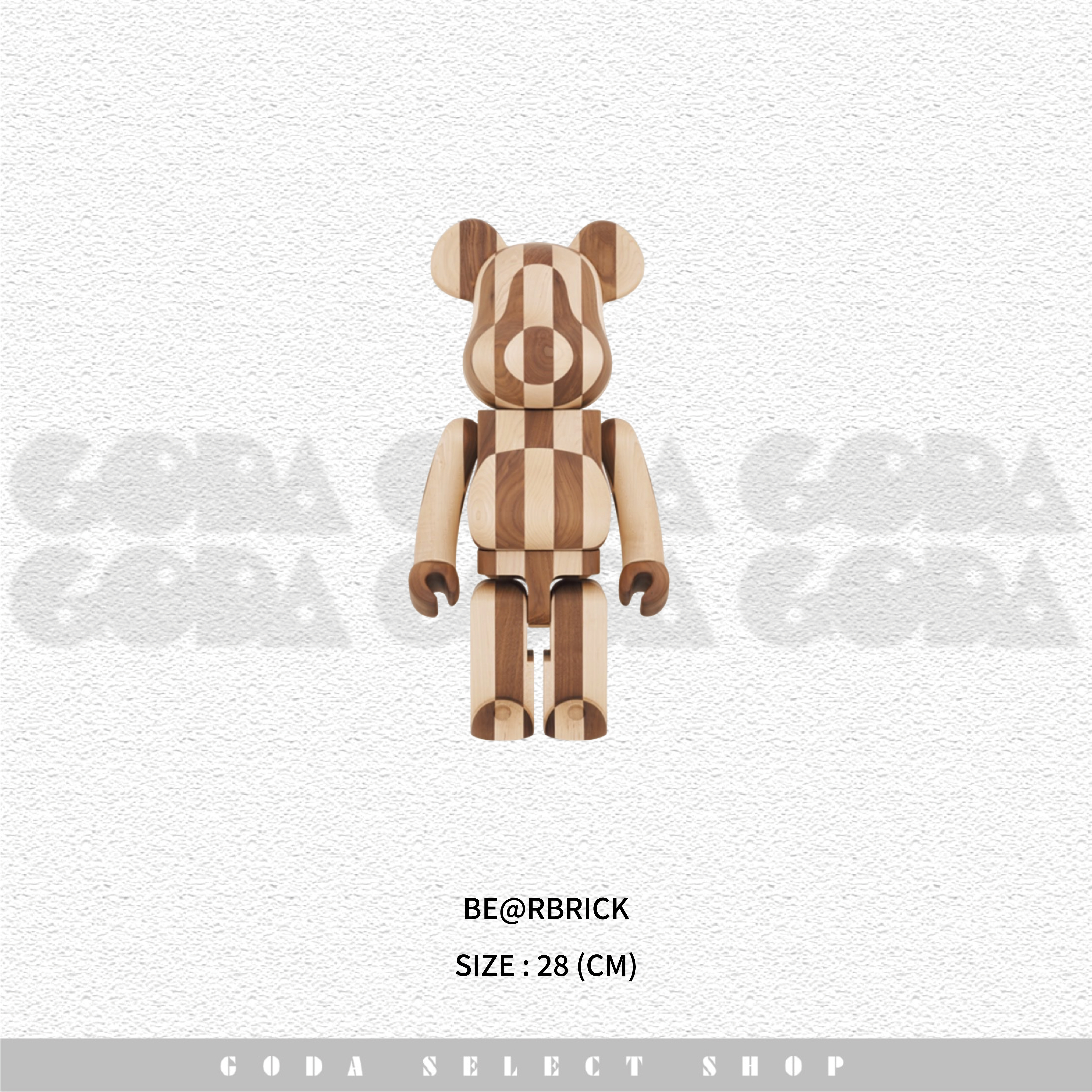 BE@RBRICK CHESS 庫柏力克熊 棋盤格 木頭 400％  #GT