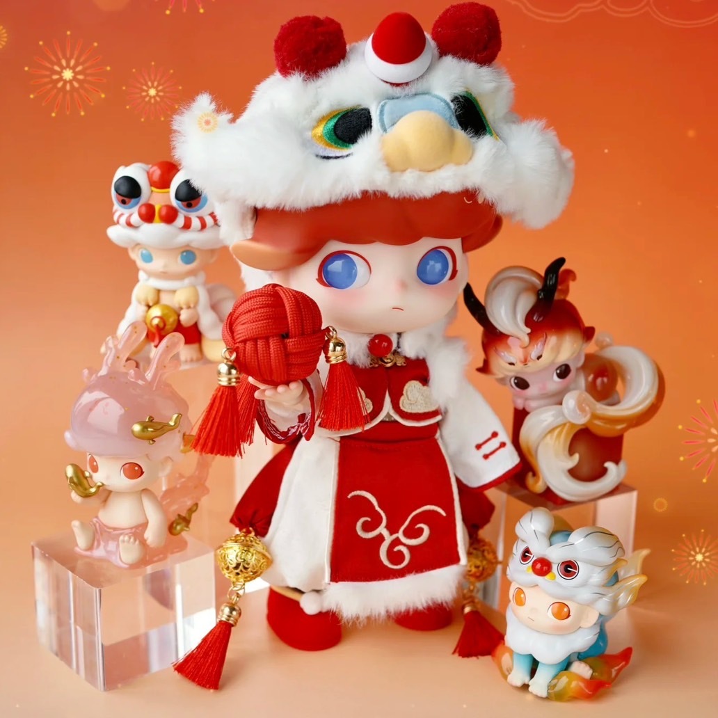 POP MART 泡泡瑪特 DIMOO 瑞獸 1/8 可動人偶 過年 新年 公仔 手辦 20CM