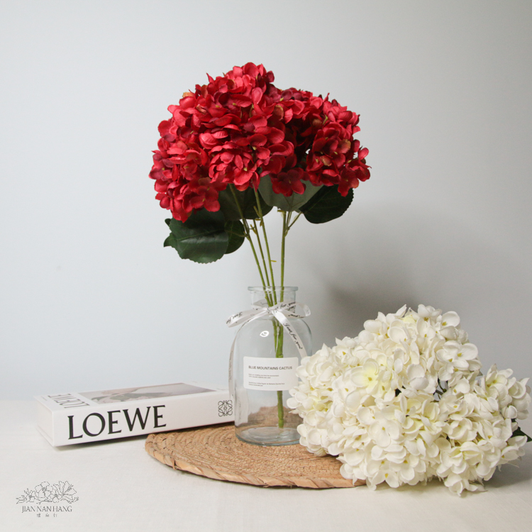 人造花 繡球花束5頭 2色