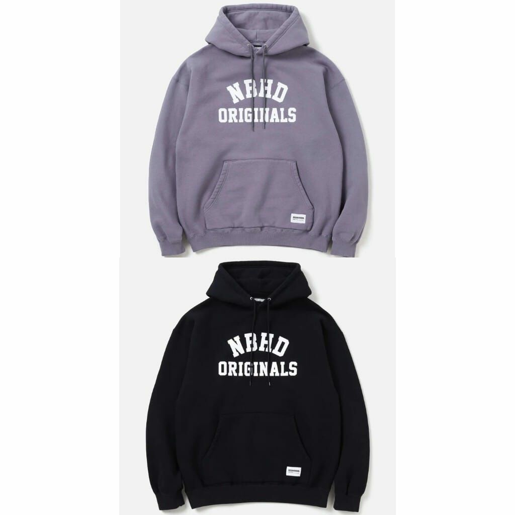 [現貨] NEIGHBORHOOD FW24 BASIC SWEAT HOODIE | (Black / Grey)