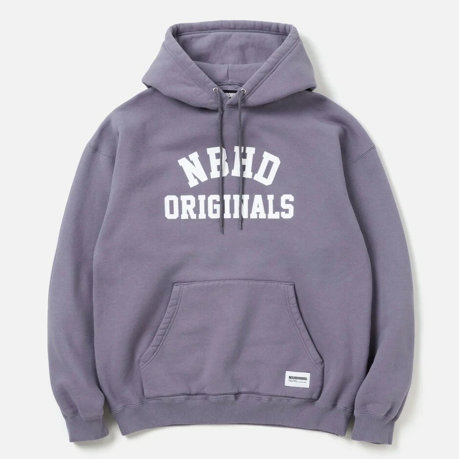 [現貨] NEIGHBORHOOD FW24 BASIC SWEAT HOODIE | (Black / Grey)