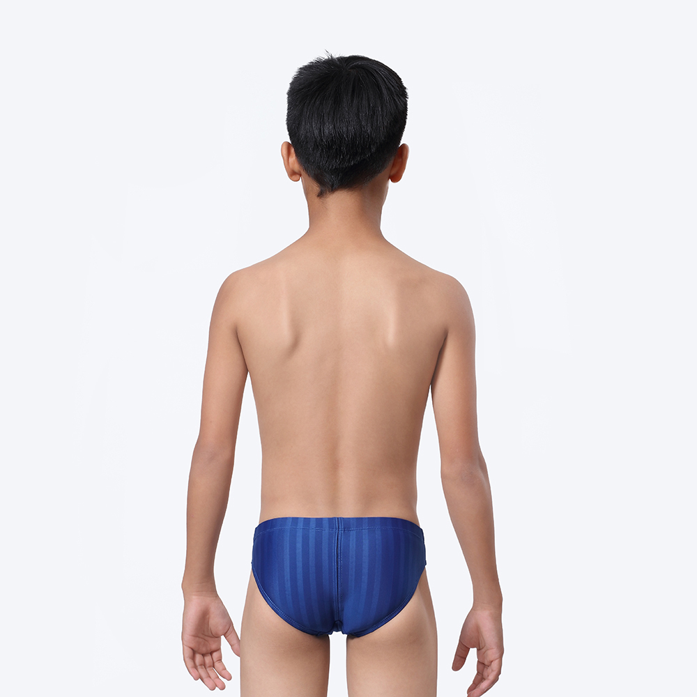 MAR-2140432J 小男競賽型泳裝-壓條(寶藍)