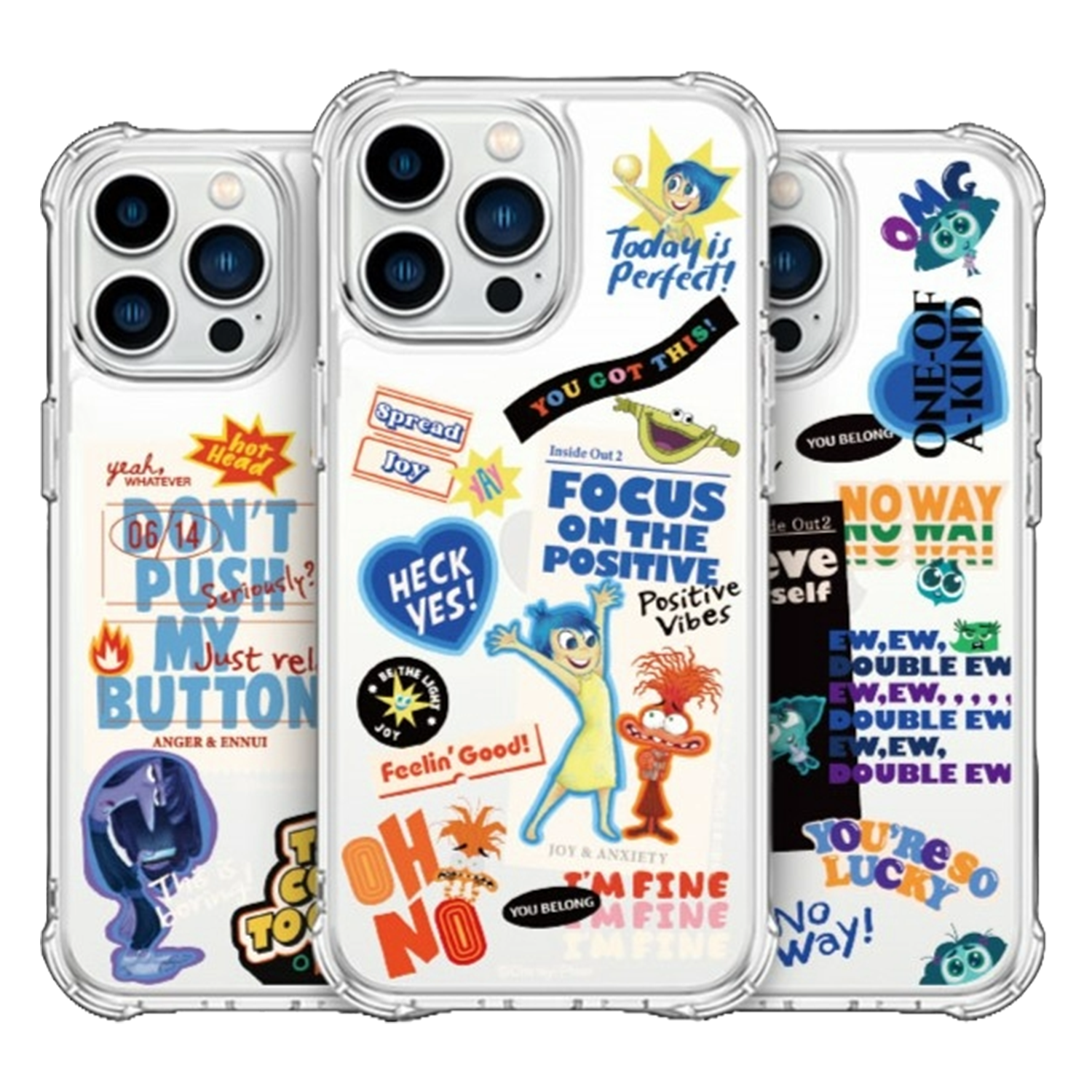 Disney - Aircushion Clear Hard Case - 玩轉腦朋友 氣墊防撞透明手機硬殼 TY