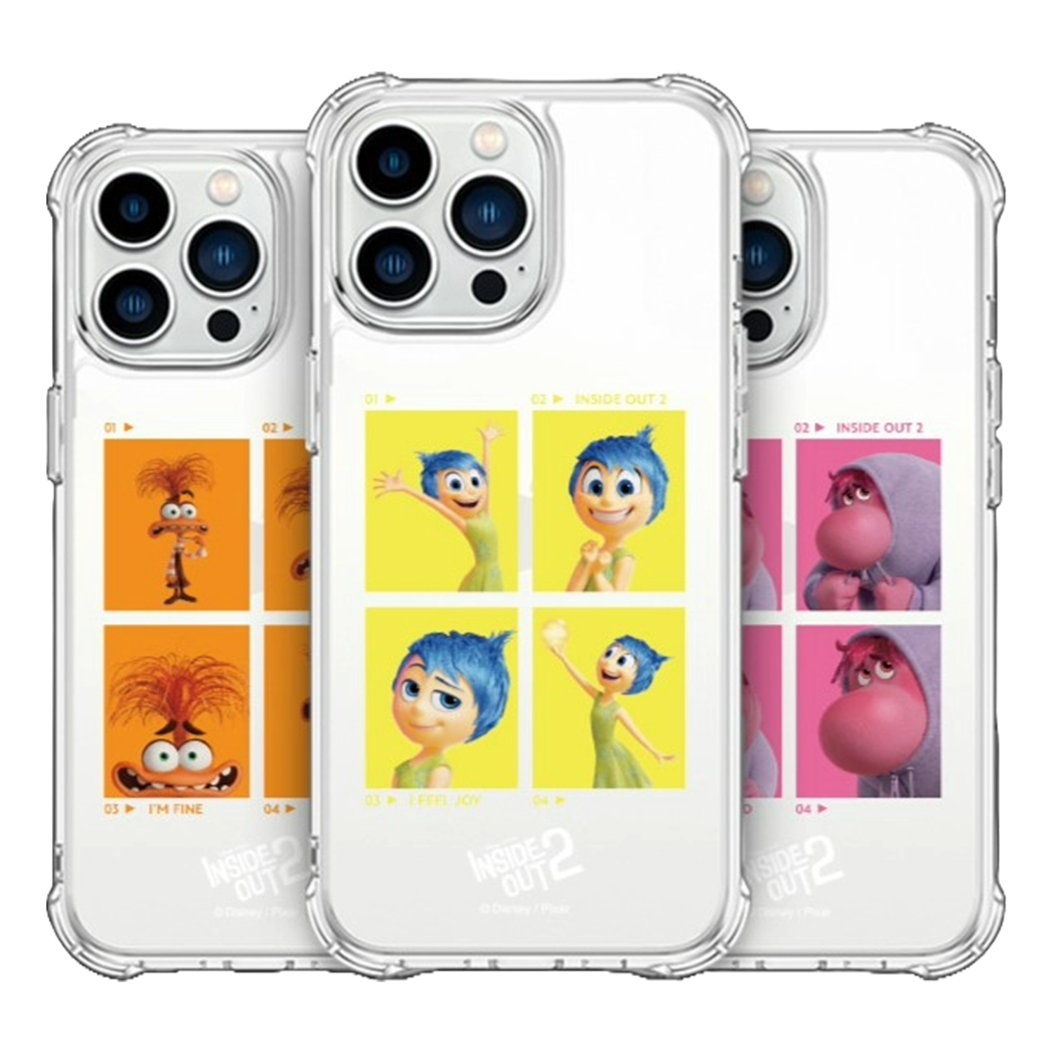 Disney - Aircushion Clear Hard Case - 玩轉腦朋友 氣墊防撞透明手機硬殼 TY