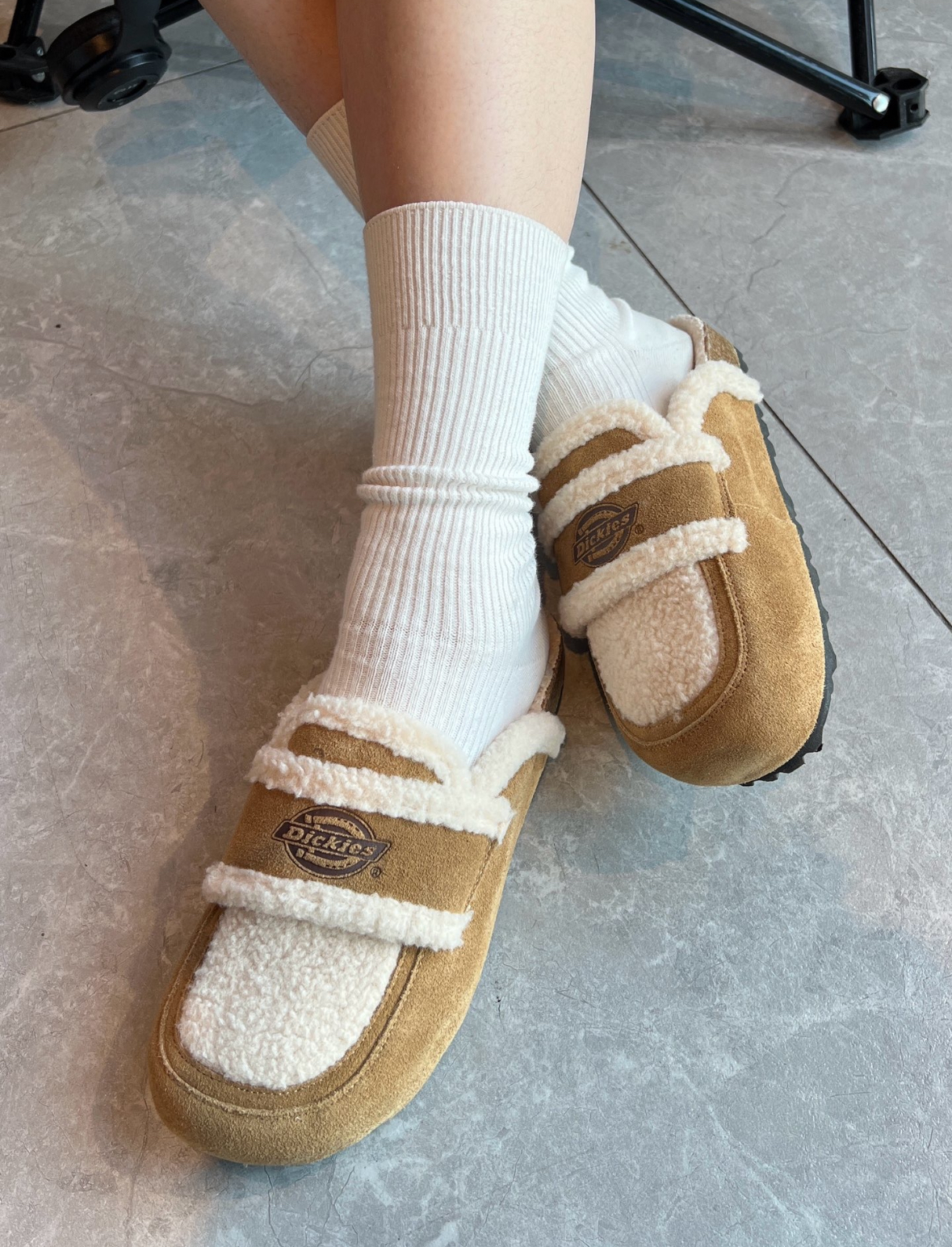 Dickies 毛毛拖 毛絨 拖鞋 焦糖色 沙色 咖色/預購