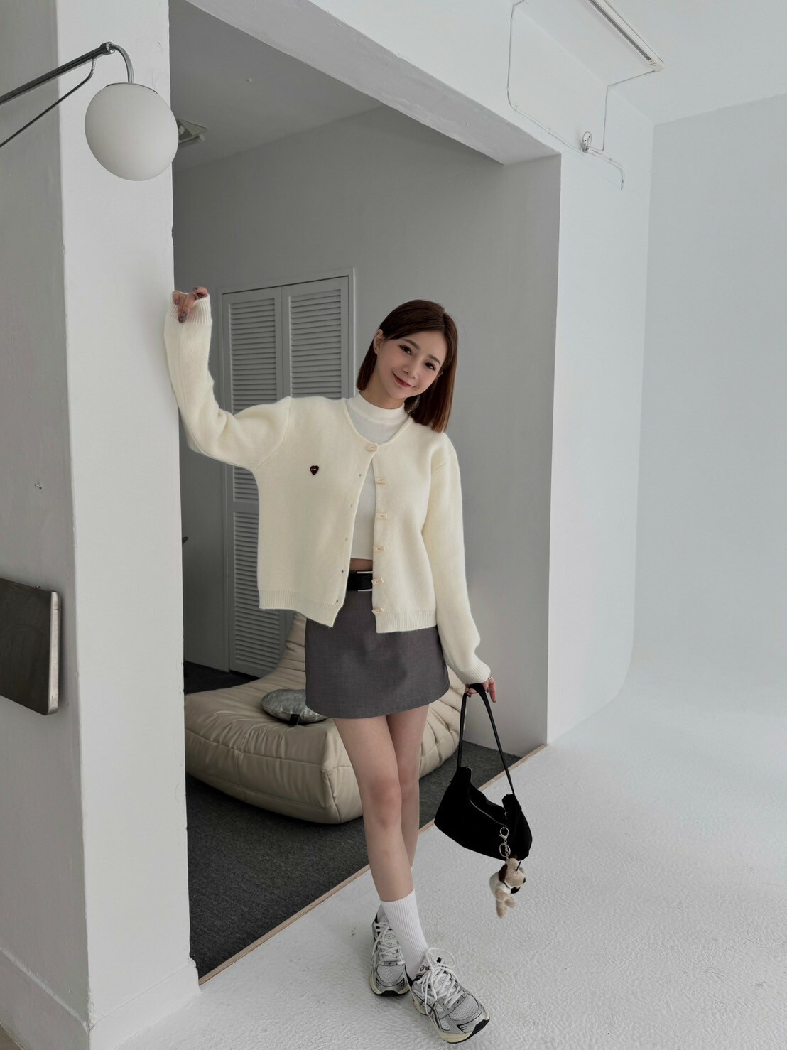 小愛心高磅針織外套