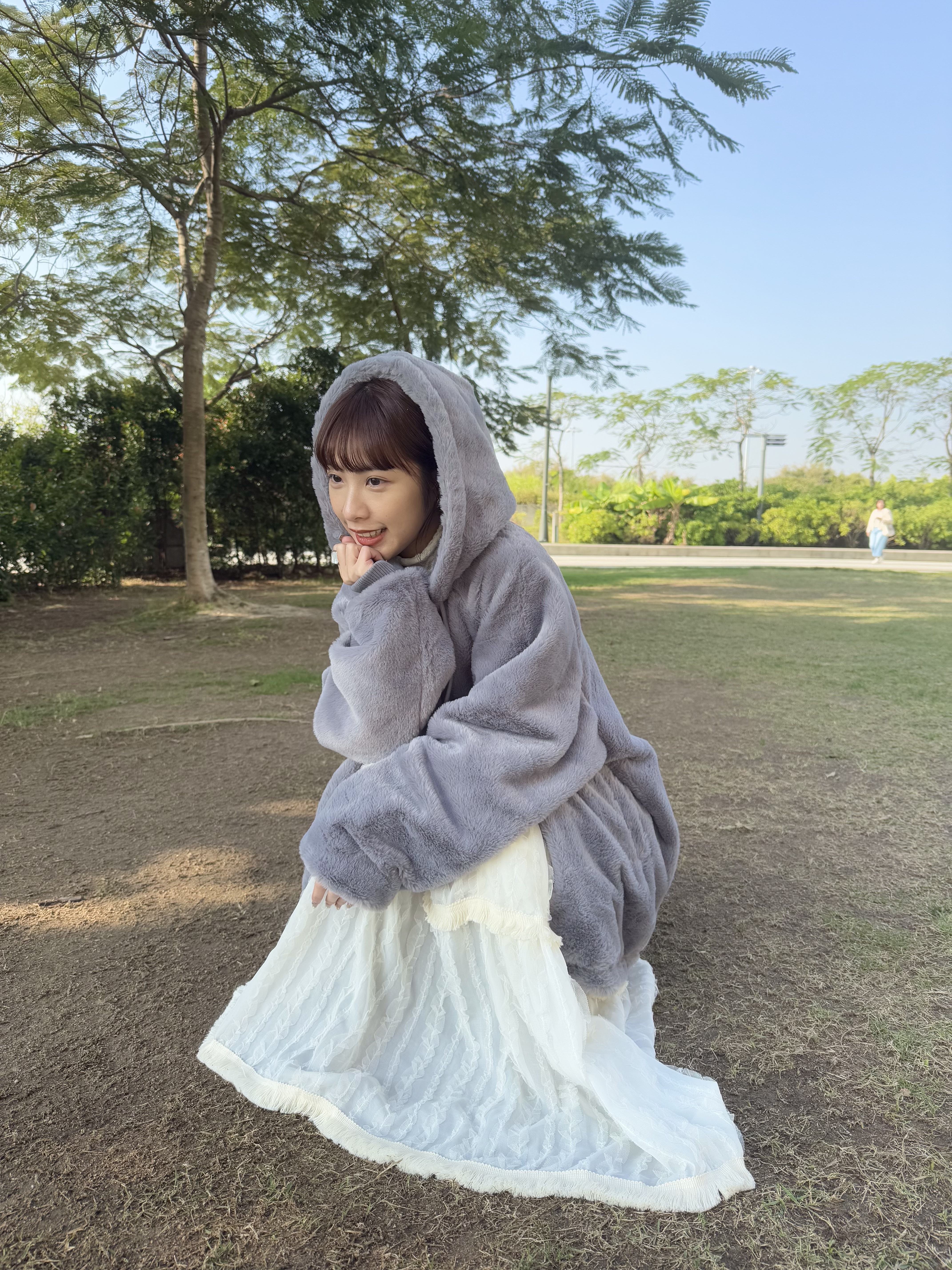 [5色入] 軟熟大毛毛外套( Ivory / Grey / Brown )