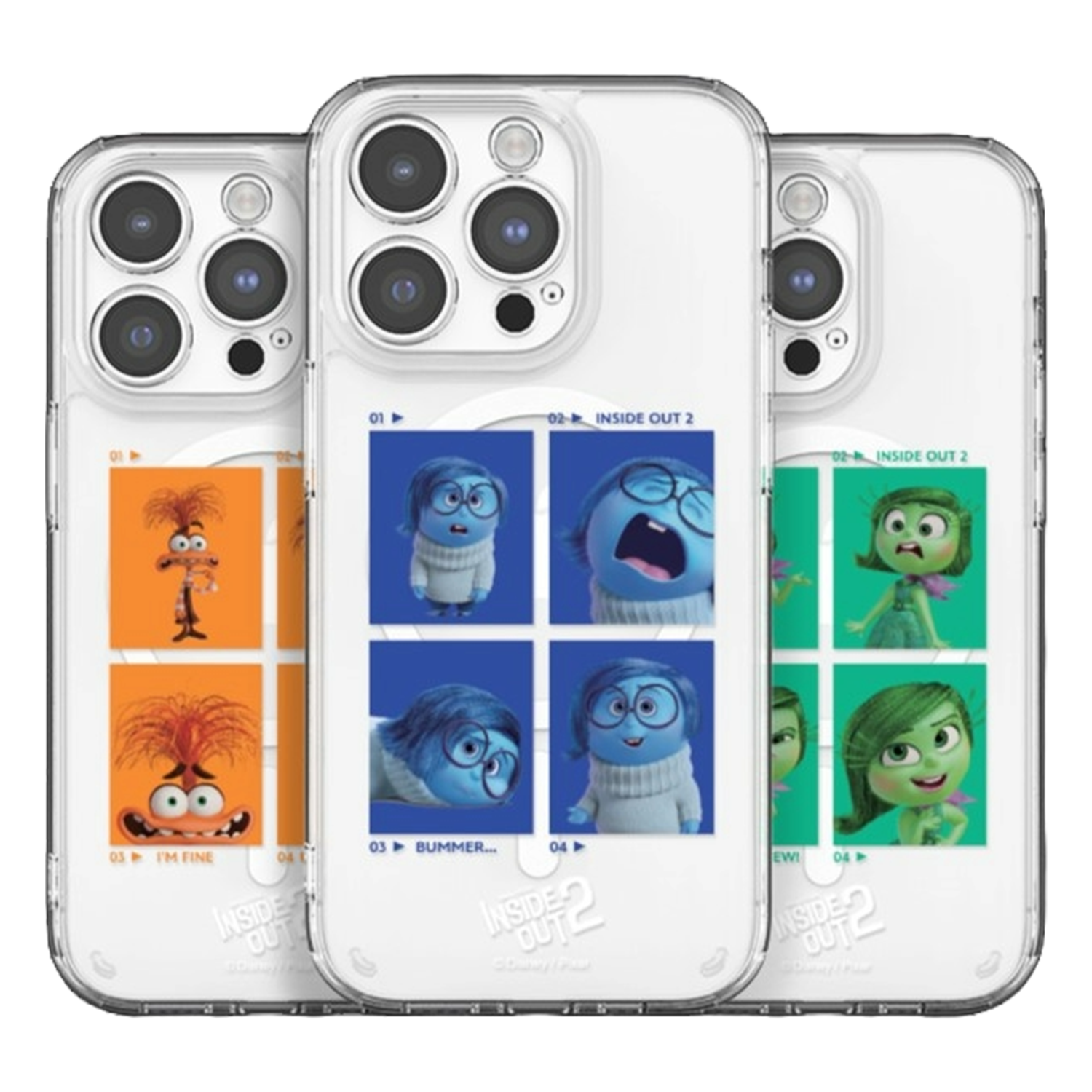 Disney - Magsafe Clear Hard Case - 玩轉腦朋友 磁吸充電氣墊防撞透明手機硬殼 TY