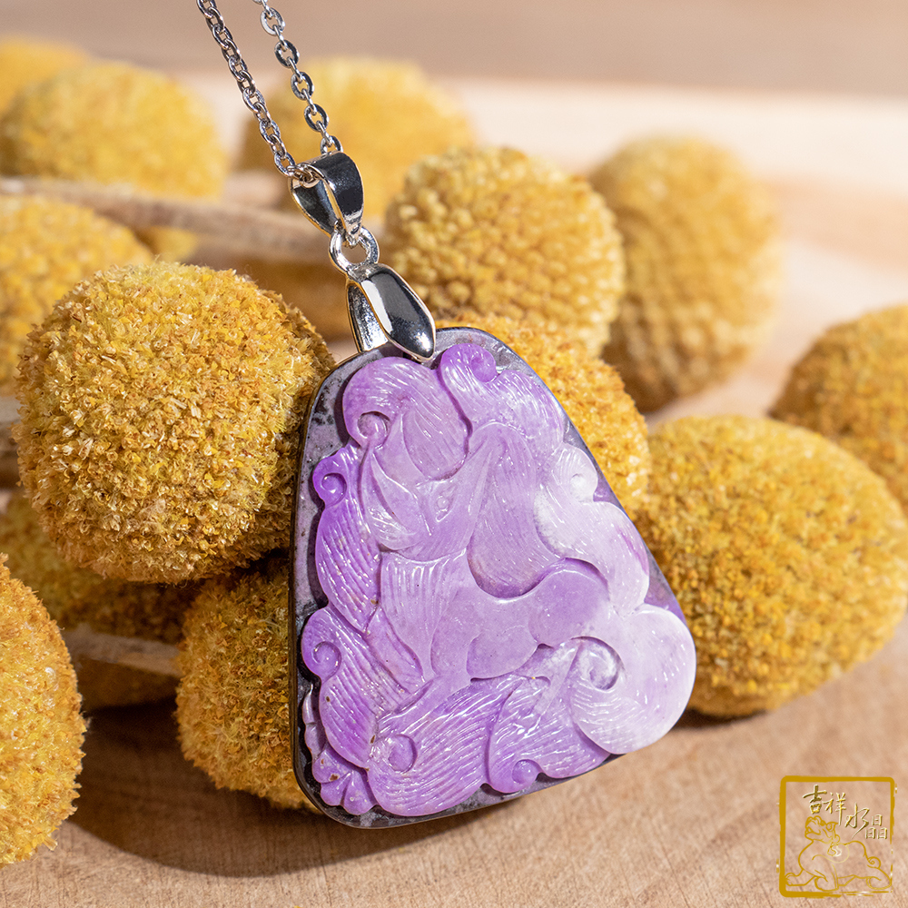 紫舒俱萊九尾狐仙墜 12.1g 智慧自信