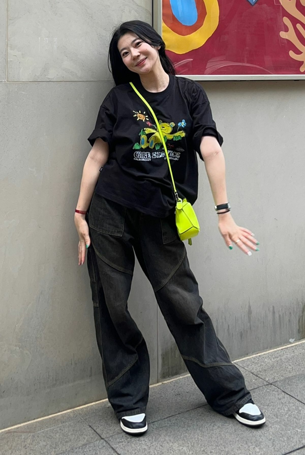 CPGN STUDIO Diagonal Seam Carpenter Pants