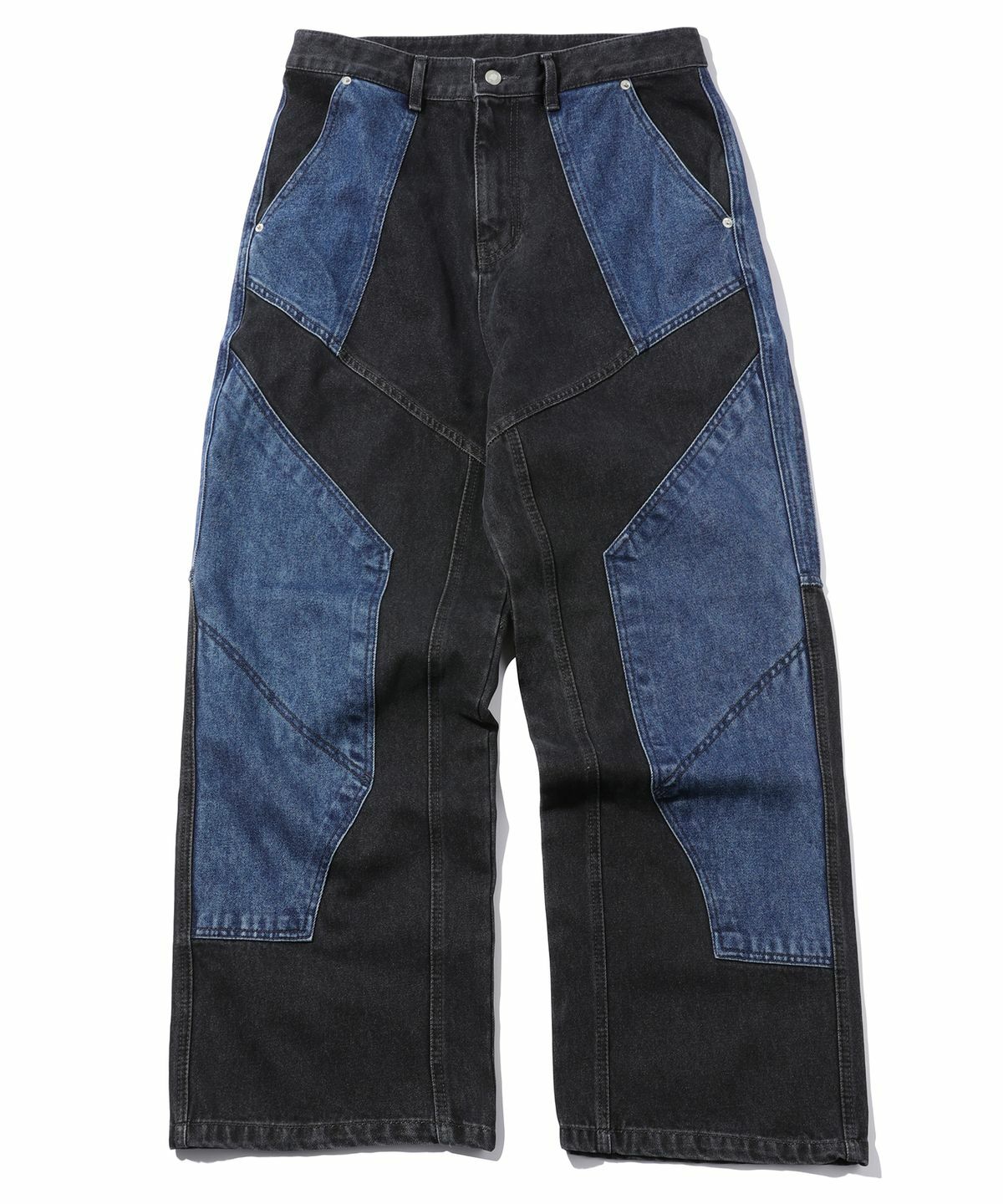 CPGN STUDIO Mixed Seam Wide Denim Pants