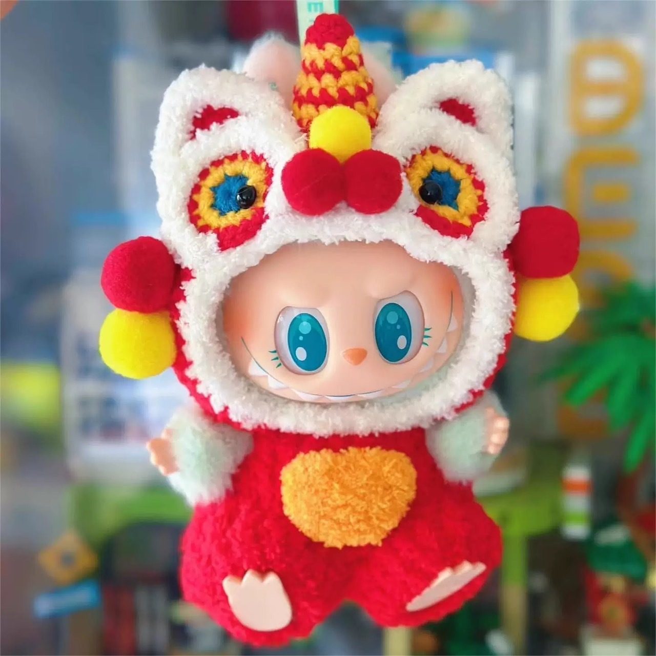 拉布布 LABUBU 坐坐派對 吊飾專用服裝 醒獅套裝 (無附吊飾)