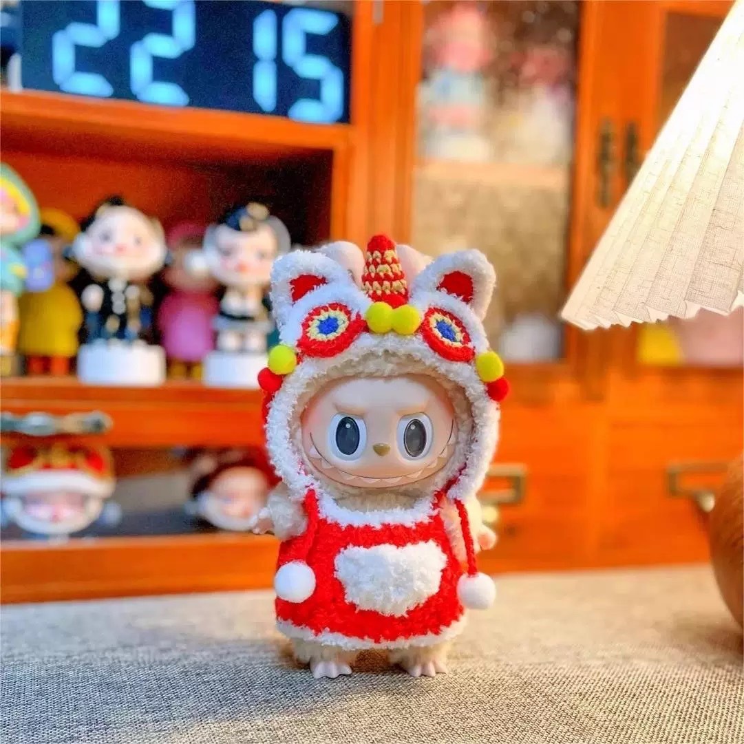 拉布布 LABUBU 心動馬卡龍 吊飾專用服裝 醒獅套裝 (無附吊飾)