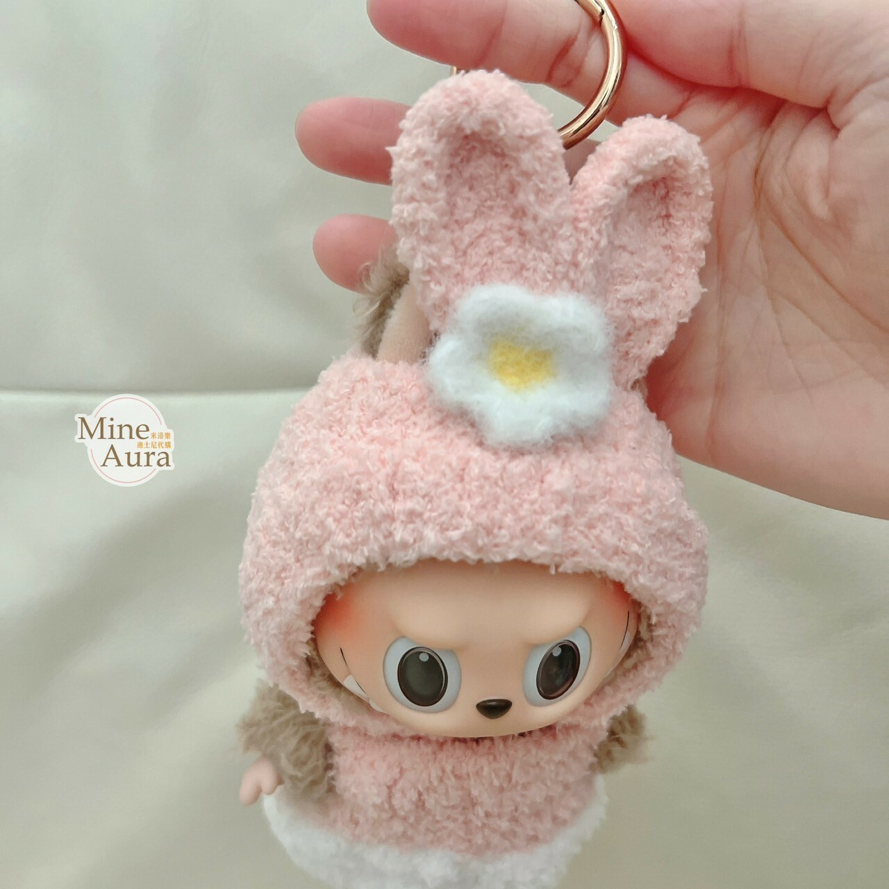 拉布布 LABUBU 心動馬卡龍 吊飾專用服裝 粉色小兔套裝 (無附吊飾)