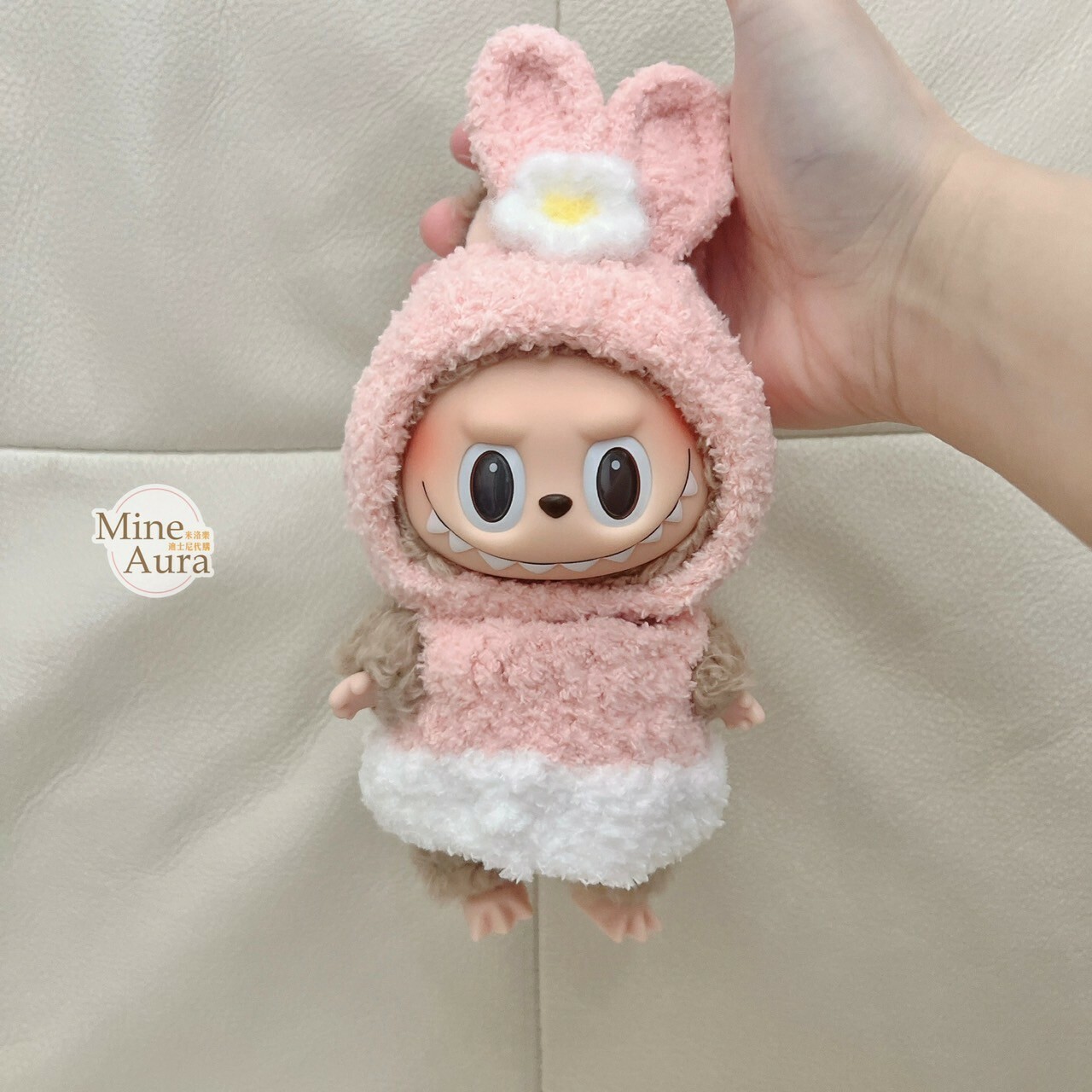 拉布布 LABUBU 心動馬卡龍 吊飾專用服裝 粉色小兔套裝 (無附吊飾)