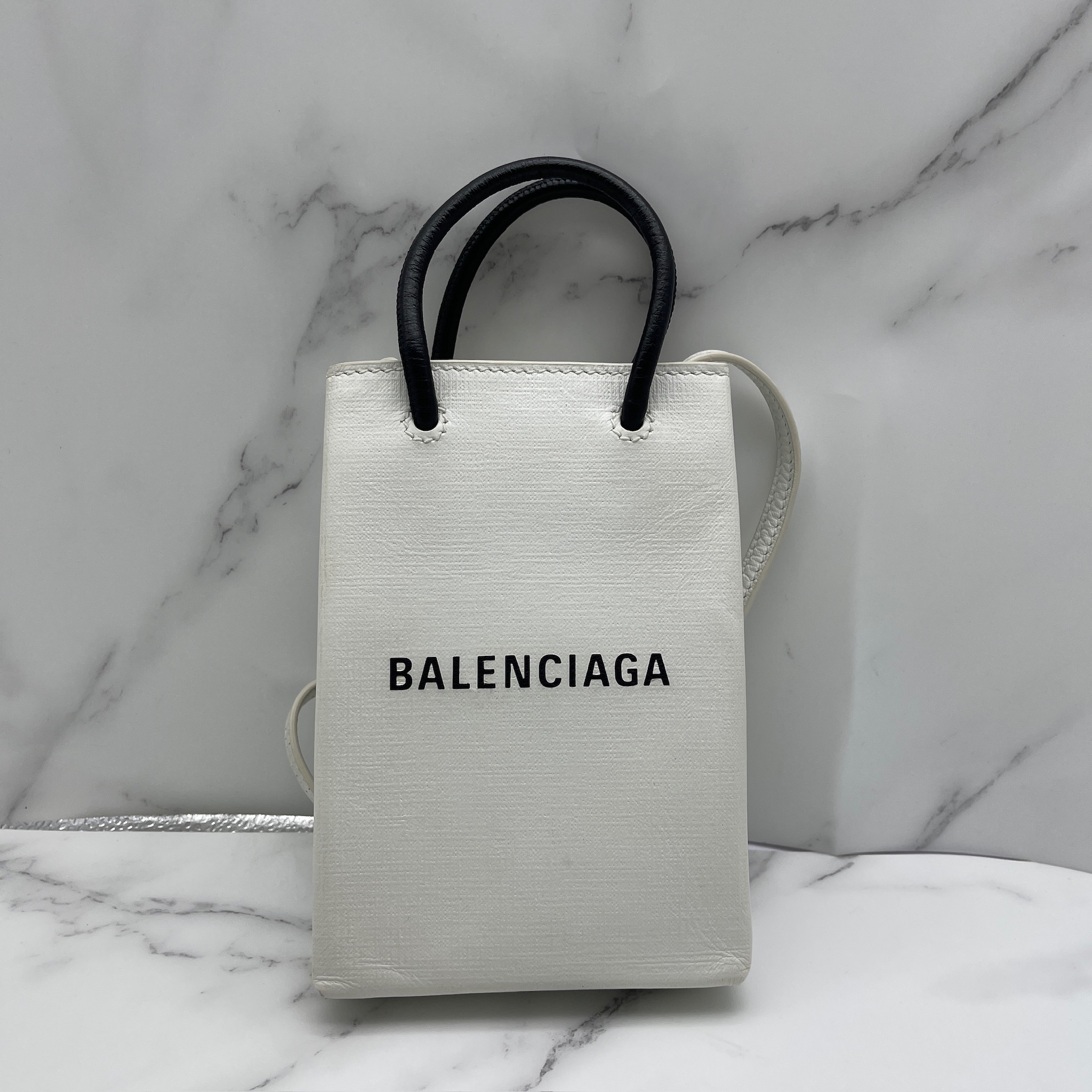 Balenciaga Shopping Phone Holder Mini Bag