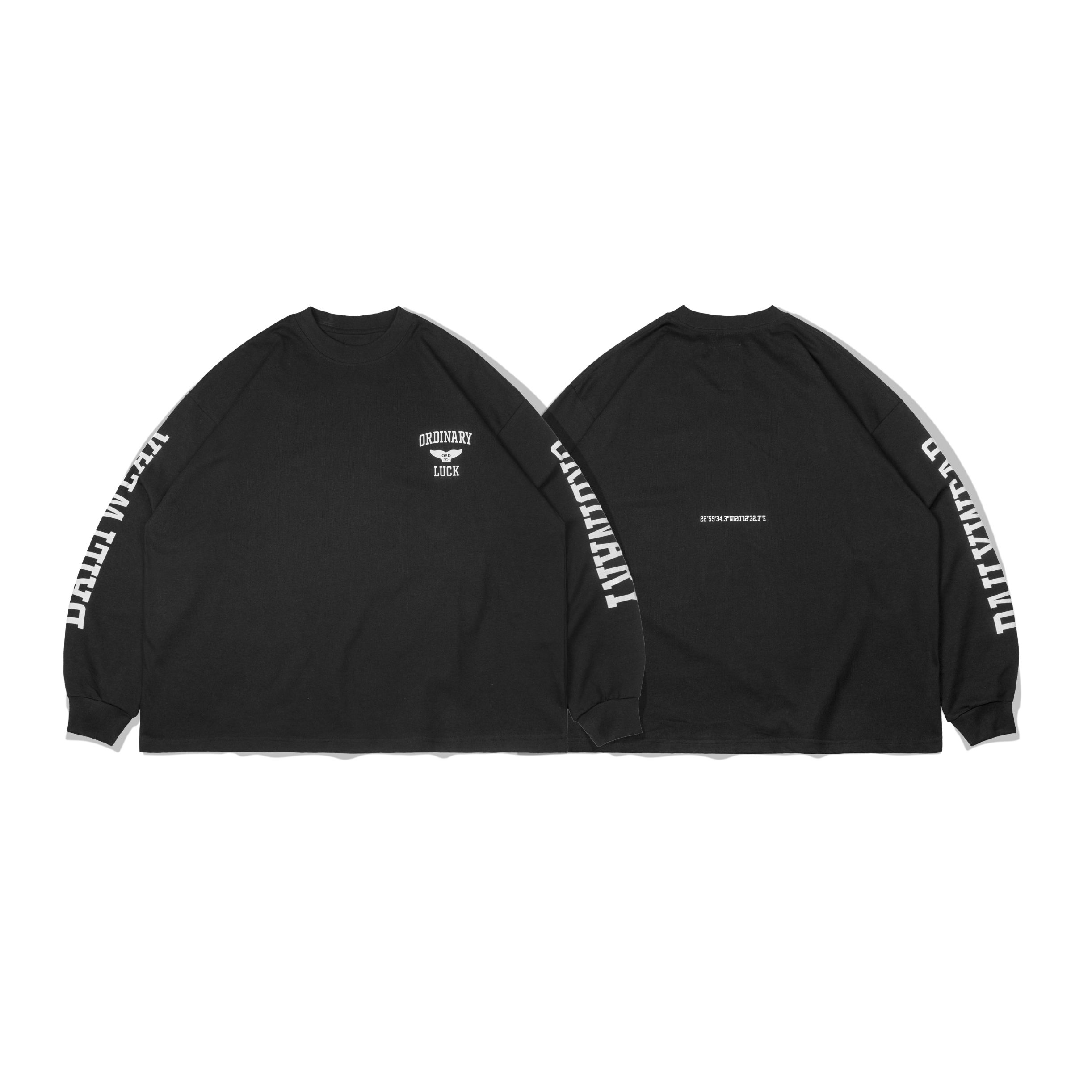 ORDINARY 鯨魚尾LOGO長TEE
