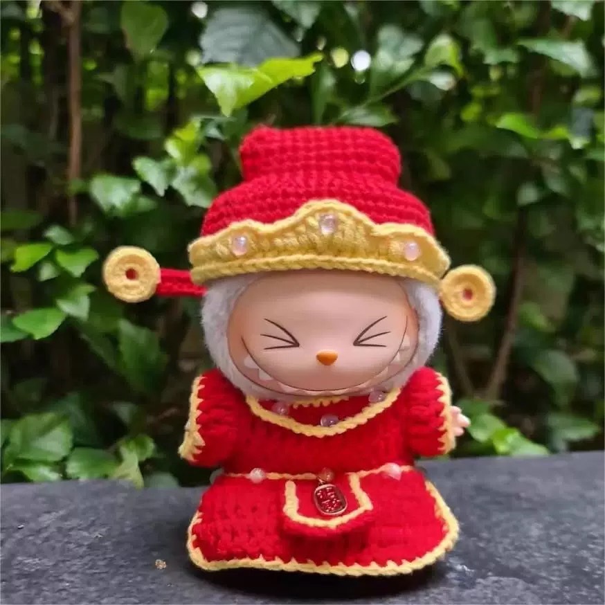 拉布布 LABUBU 坐坐派對 吊飾專用服裝 財神爺造型套裝 (無附吊飾)