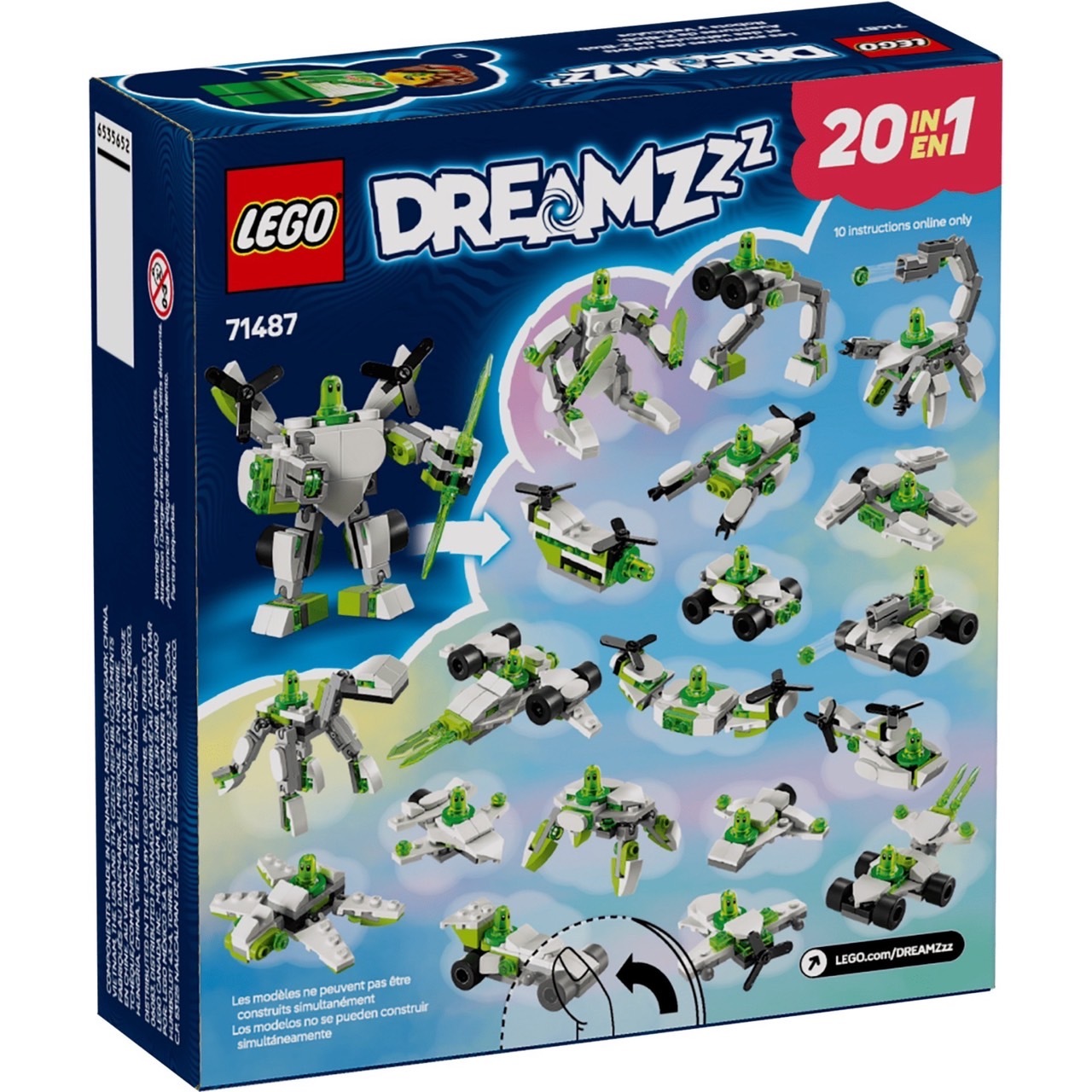 LEGO 71487 綠魔球的機器人和交通工具大冒險LEGO® DREAMZzz系列