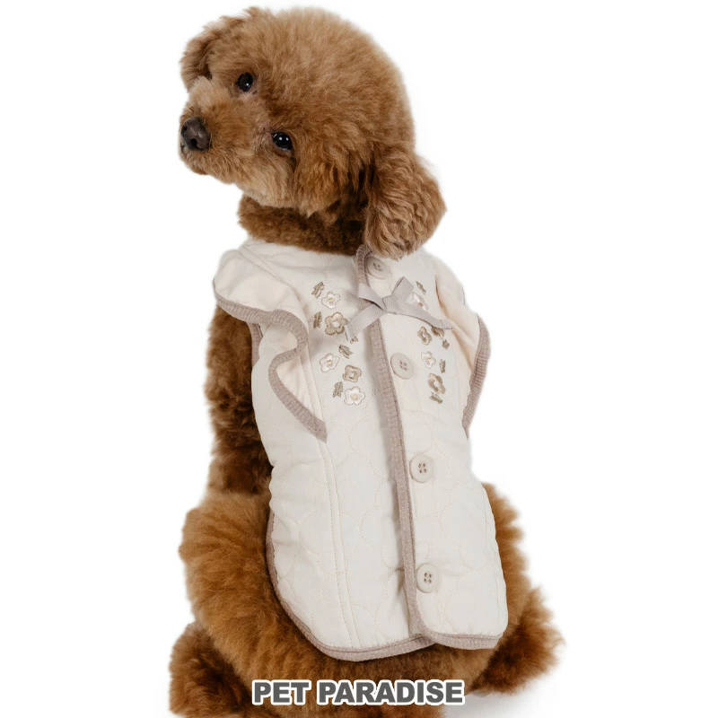 【Pet Paradise】Frill Quilted Vest <918-29895>