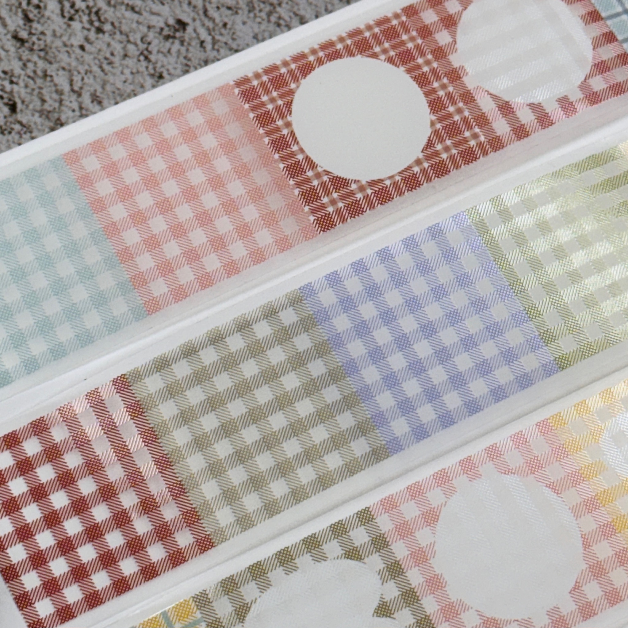 南國的孩子 Susan｜Plaid pattern 格紋派特 PET膠帶