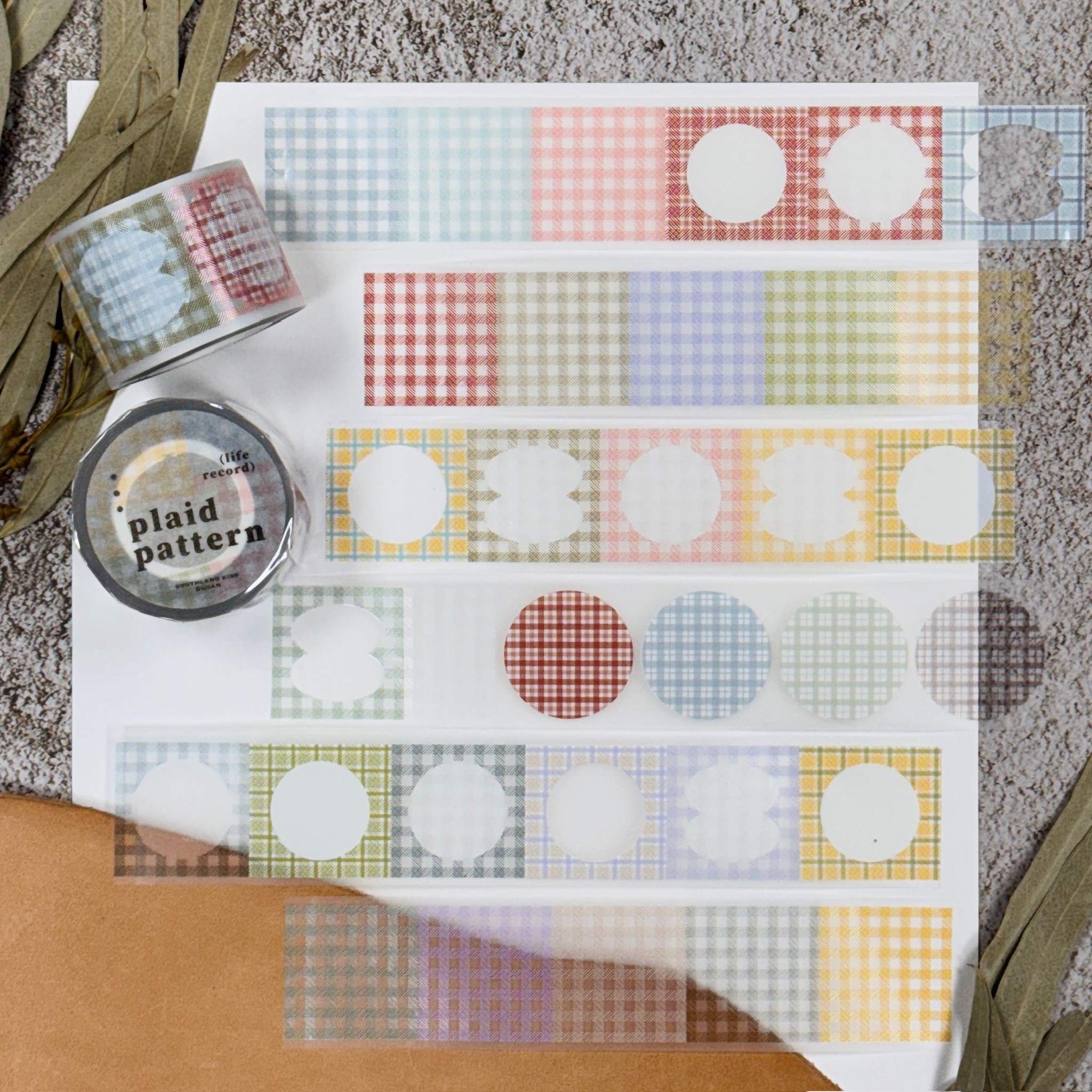 南國的孩子 Susan｜Plaid pattern 格紋派特 PET膠帶