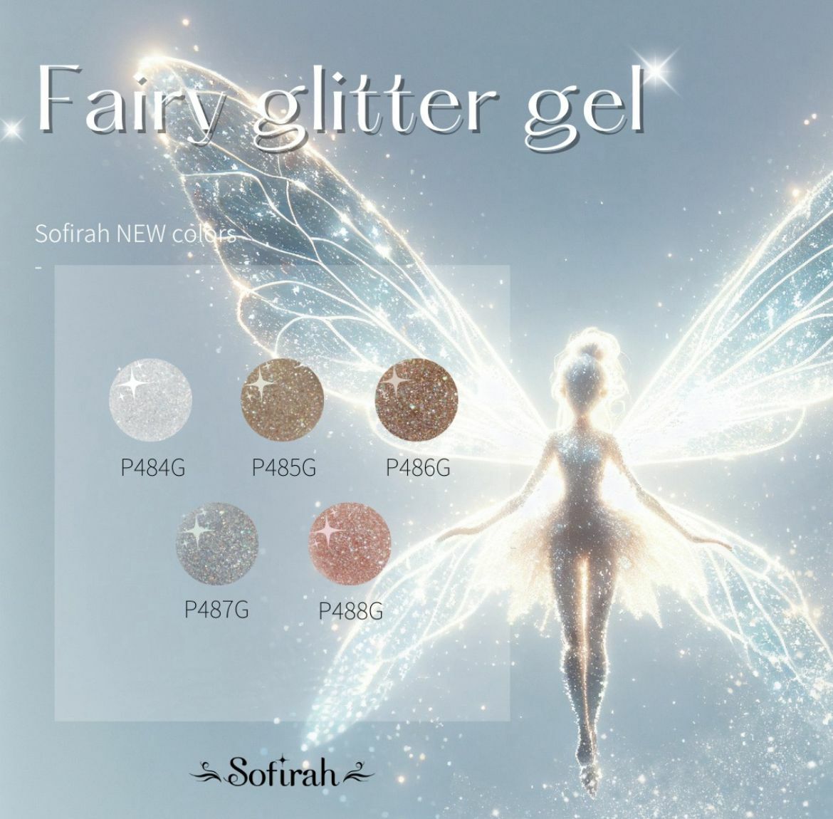 Sofirah - Flash gel 閃鑽凝膠P484G~P488G (3g) (5色可單選)