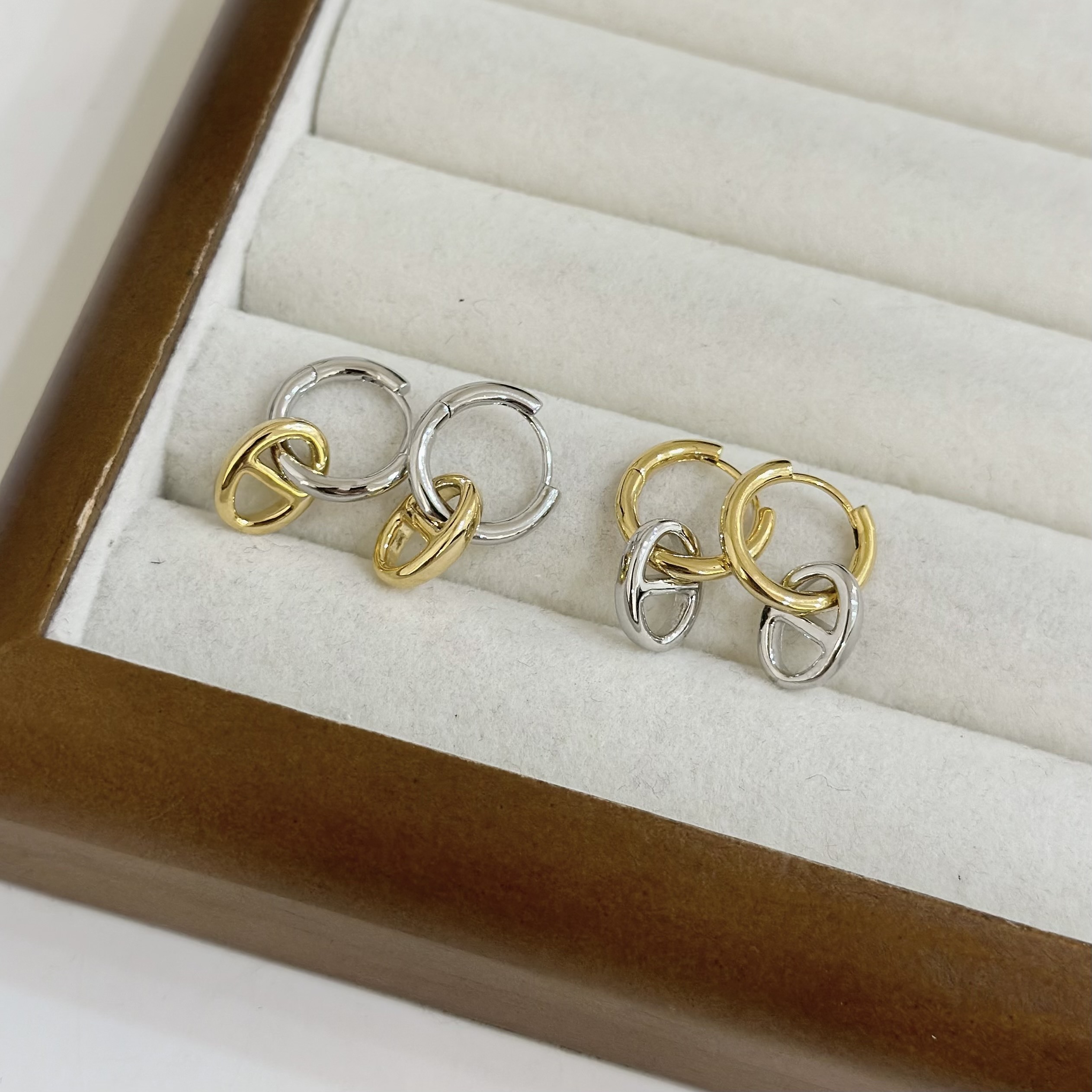 102素面豬鼻拼色易扣