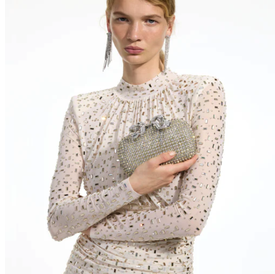 Self-Portrait Chainmail Clutch Bag 4 colors