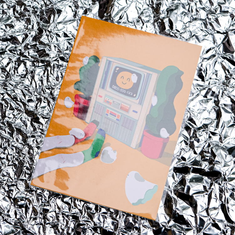 Raimochi｜單張明信片｜電視