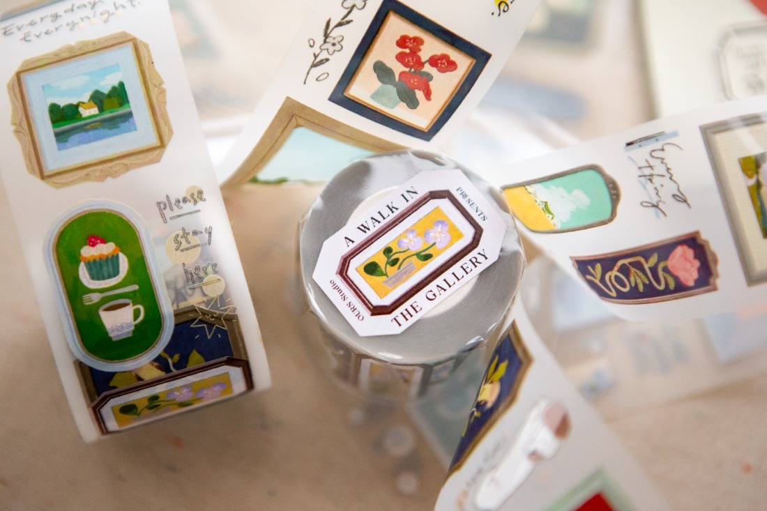 畫廊裡的散步 PET膠帶| OURS 森林好朋友