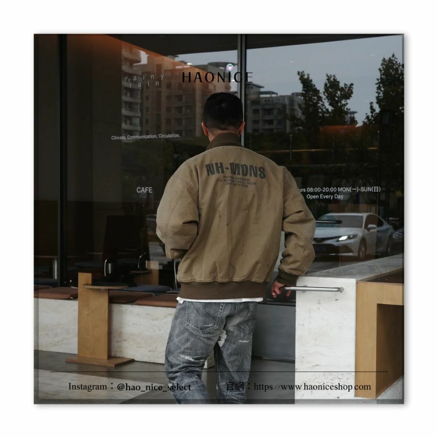 【HAO NICE】NEIGHBORHOOD x MADNESS聯名✨余文樂同款⚡️水洗logo印花 長袖 工裝外套 鈕扣