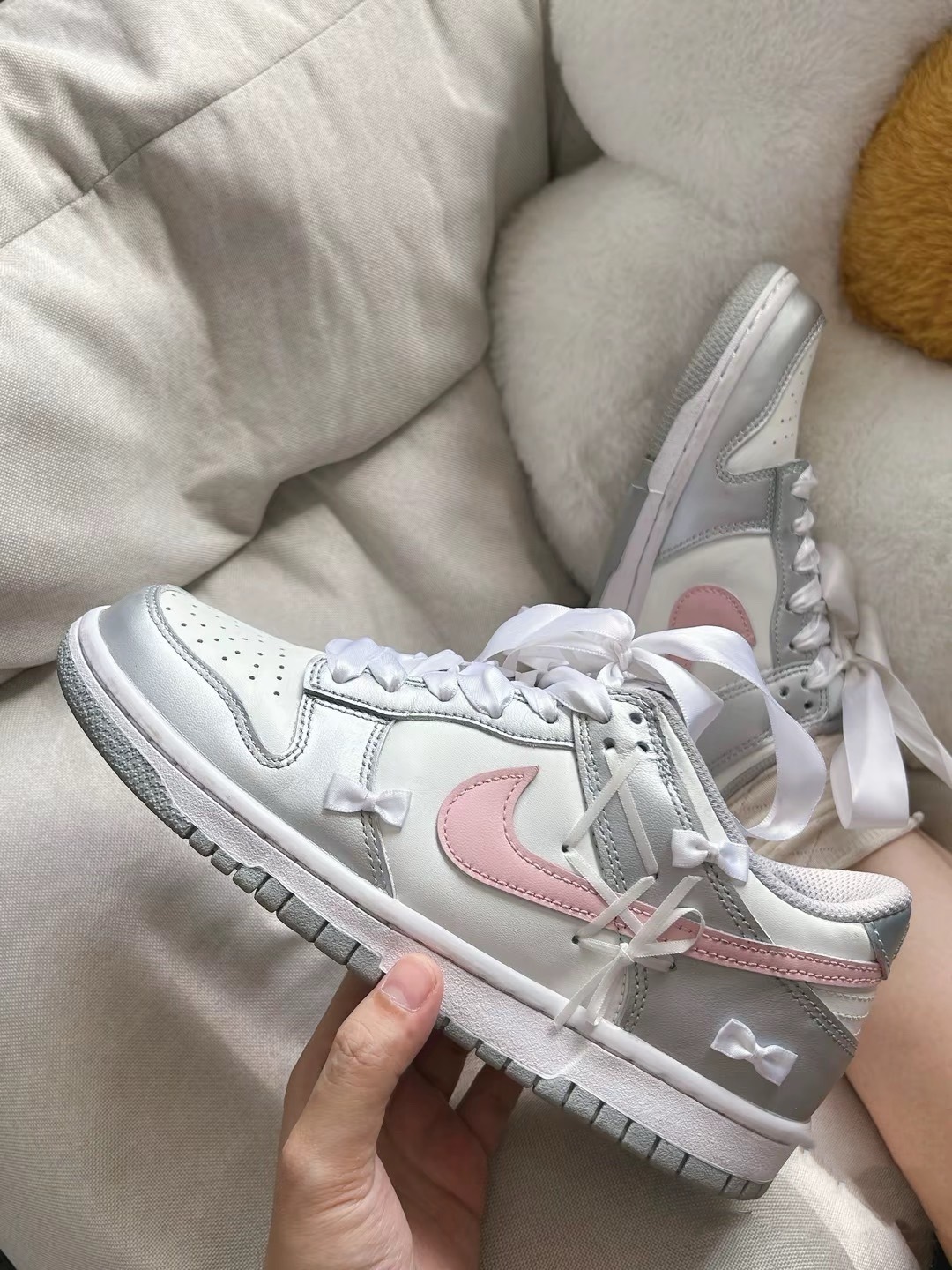 NIKE DUNK LOW 芭蕾少女 絲帶 優雅 訂製款 GS