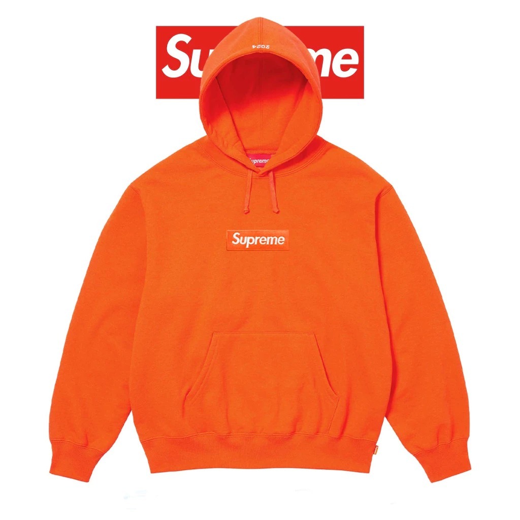 2024AW SUPREME BOX LOGO HOODED SWEATSHIRT 熱門款 貼布 刺繡 帽T 現貨