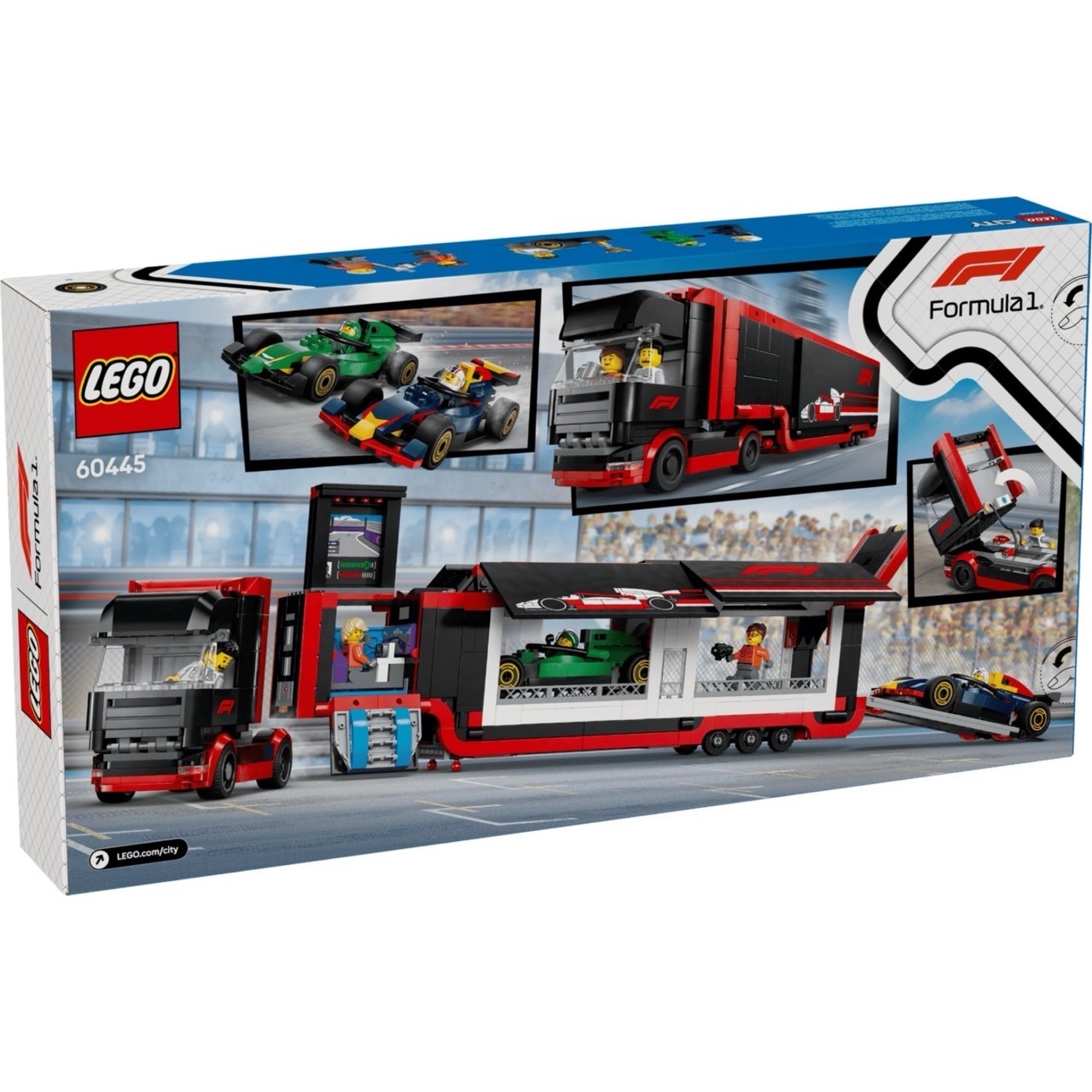 まとめ売り LEGO 60445 F1 卡車和RB20 & AMR24 F1 汽車LEGO® City系列