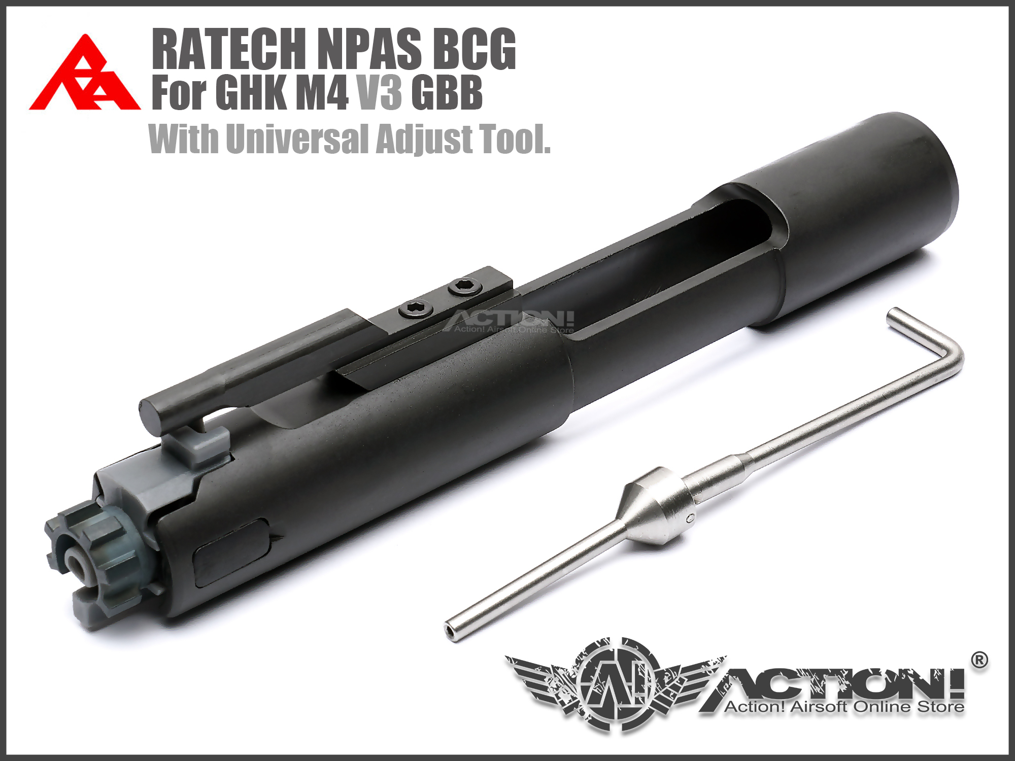RA-TECH - CNC Steel Bolt Carrier Group V3 (with V3 NPAS