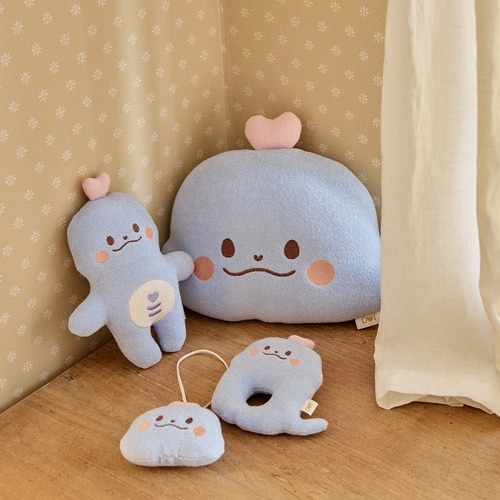 2025新生兒誕生禮物~蛇寶寶大圓臉玩偶靠枕