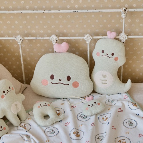 2025新生兒誕生禮物~蛇寶寶大圓臉玩偶靠枕