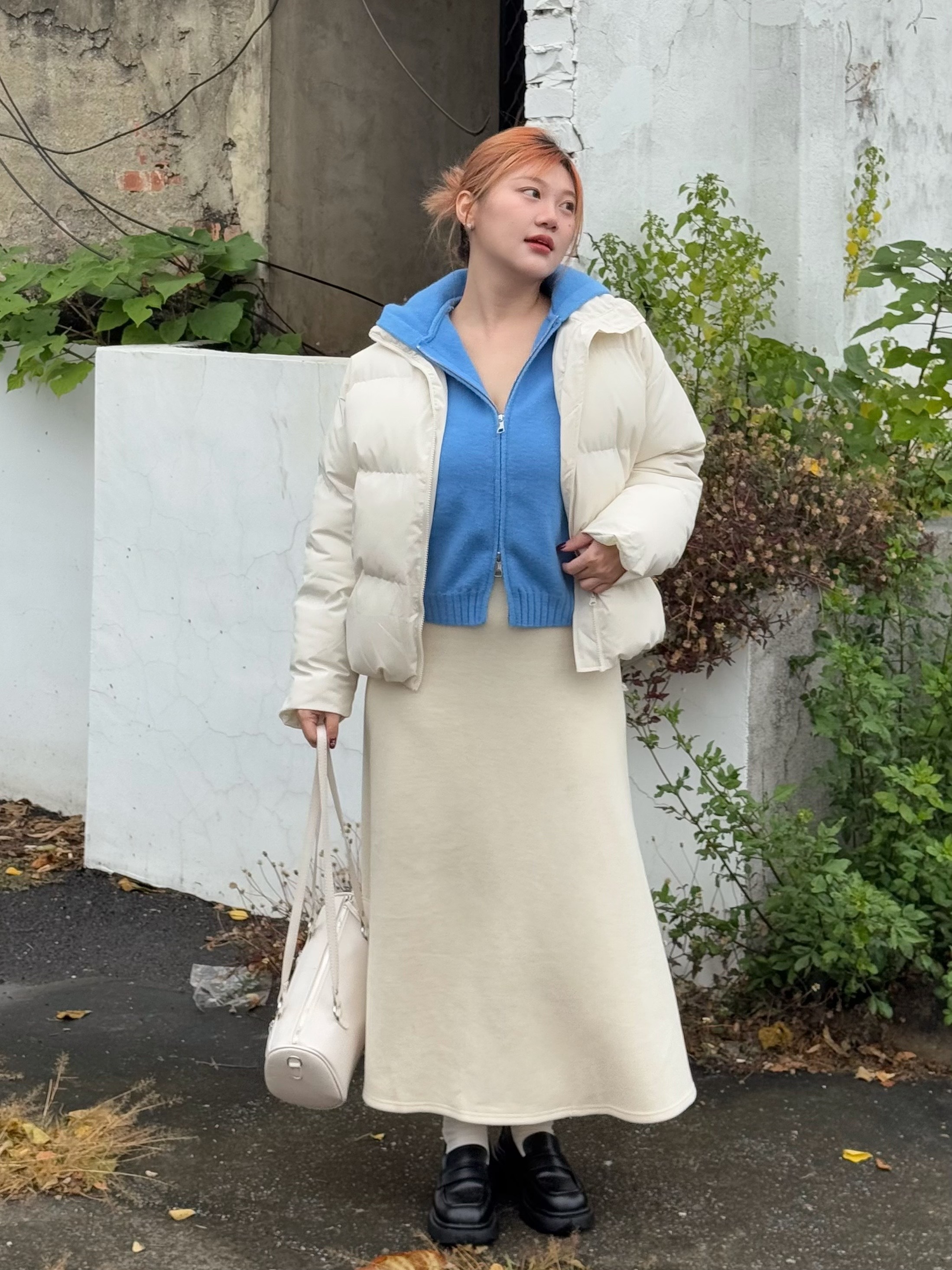 闆娘包色✨A1糖糖軟糯 雙拉鏈針織開衫（紅/藍）