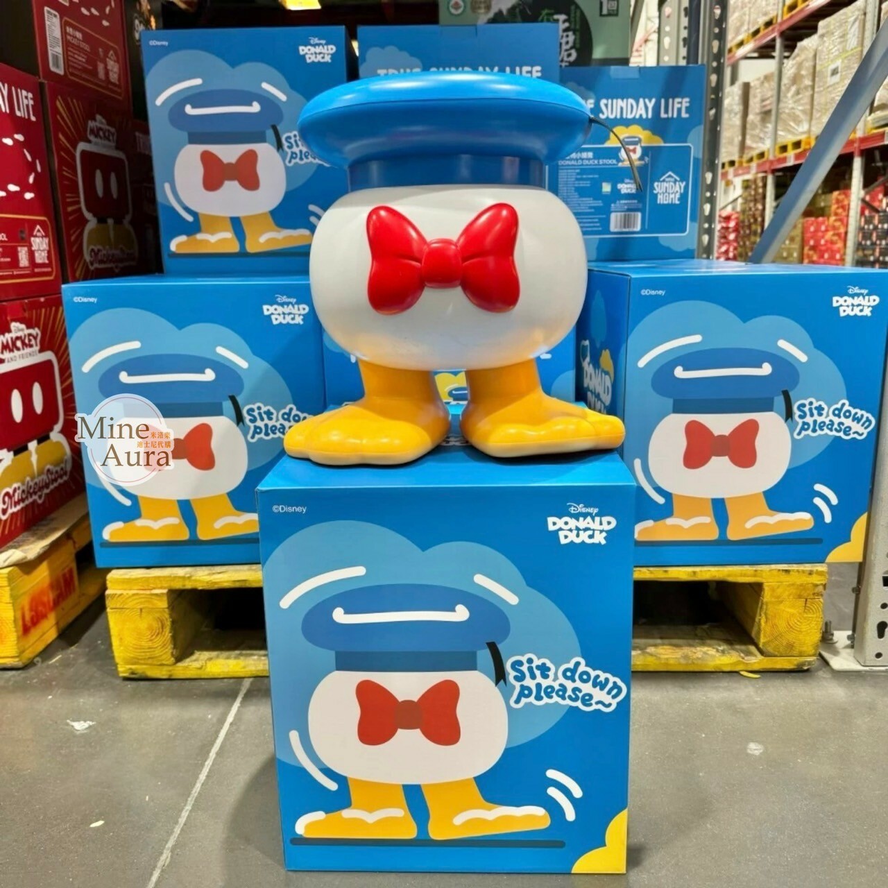 上海代購 ❘ SUNDAY HOME 迪士尼 唐老鴨 Donald 立體 造型 小矮凳  椅子 - 正版授權