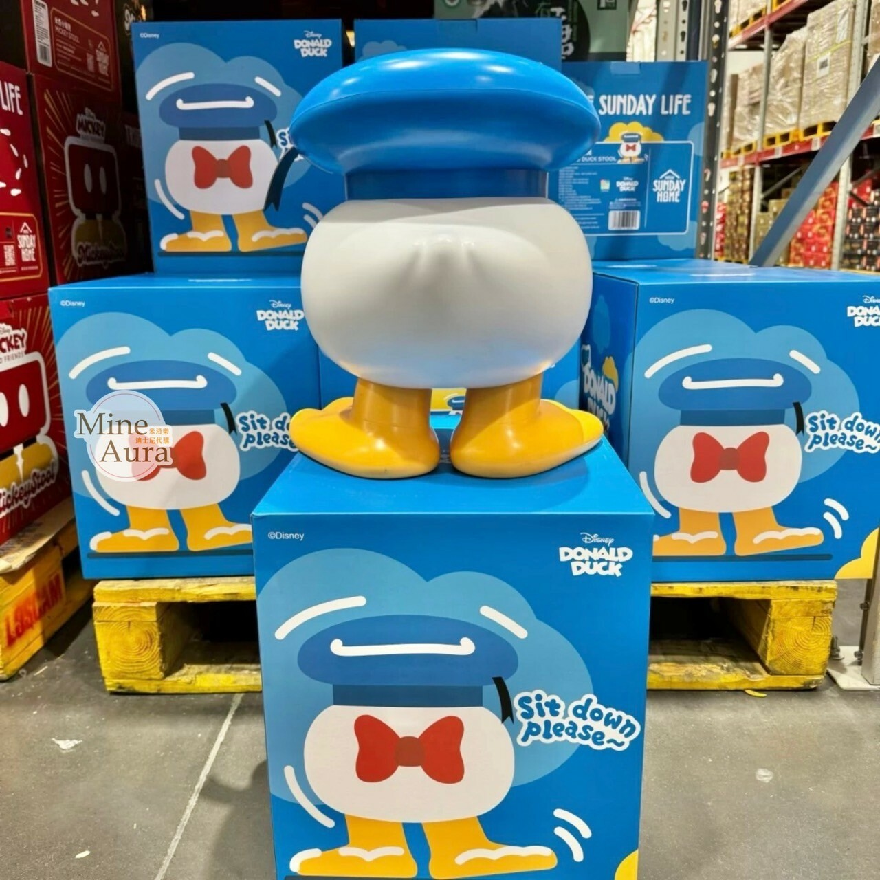 上海代購 ❘ SUNDAY HOME 迪士尼 唐老鴨 Donald 立體 造型 小矮凳  椅子 - 正版授權