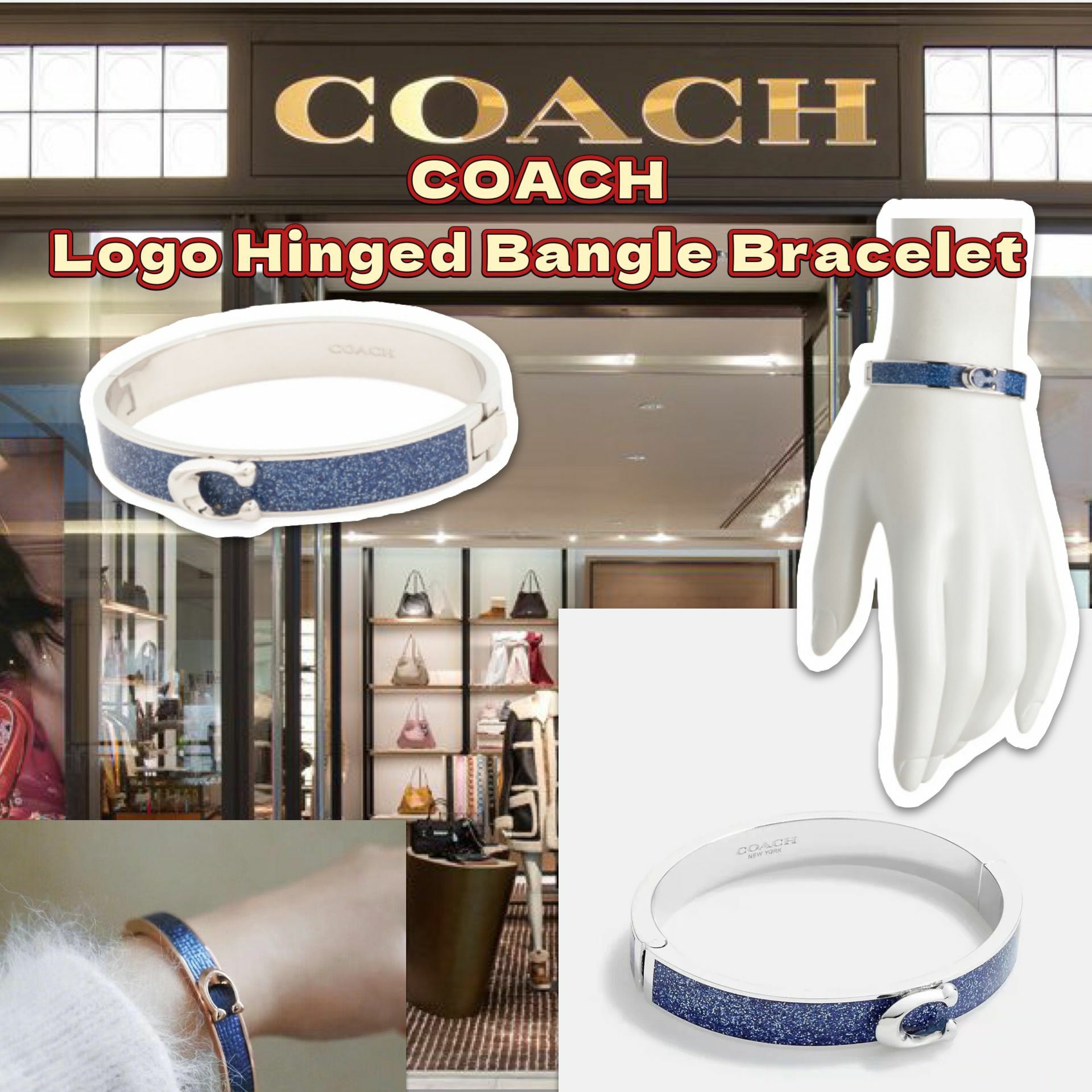 【預購】COACH Logo Hinged G122718 手鐲