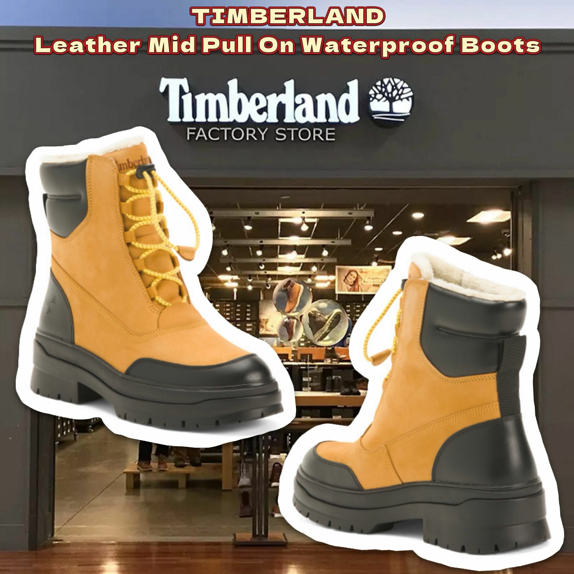 【預購】TIMBERLAND Leather Mid Waterproof G122721 女裝靴