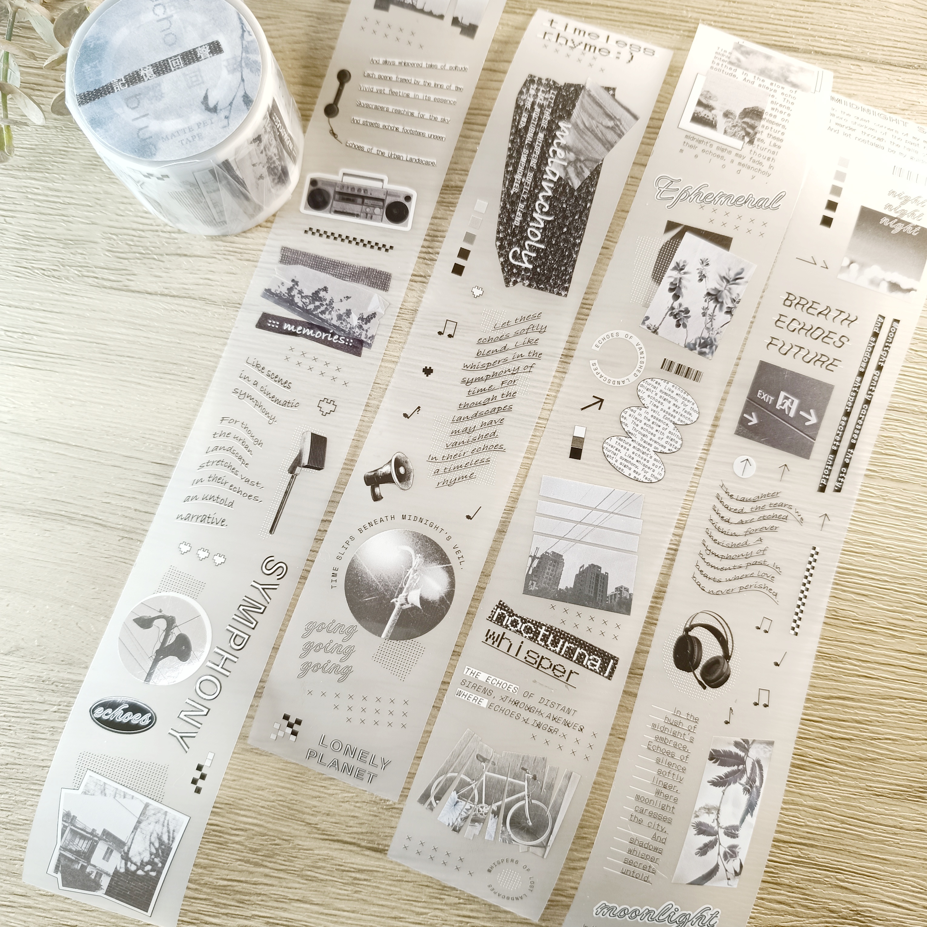 小行星B610．記憶回聲 4cm亮面PET膠帶 <整捲/分裝>