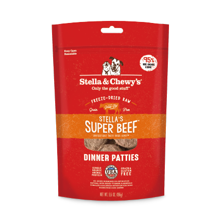 Stella Chewy's 凍乾生肉狗主糧 牛魔王 (牛肉配方)