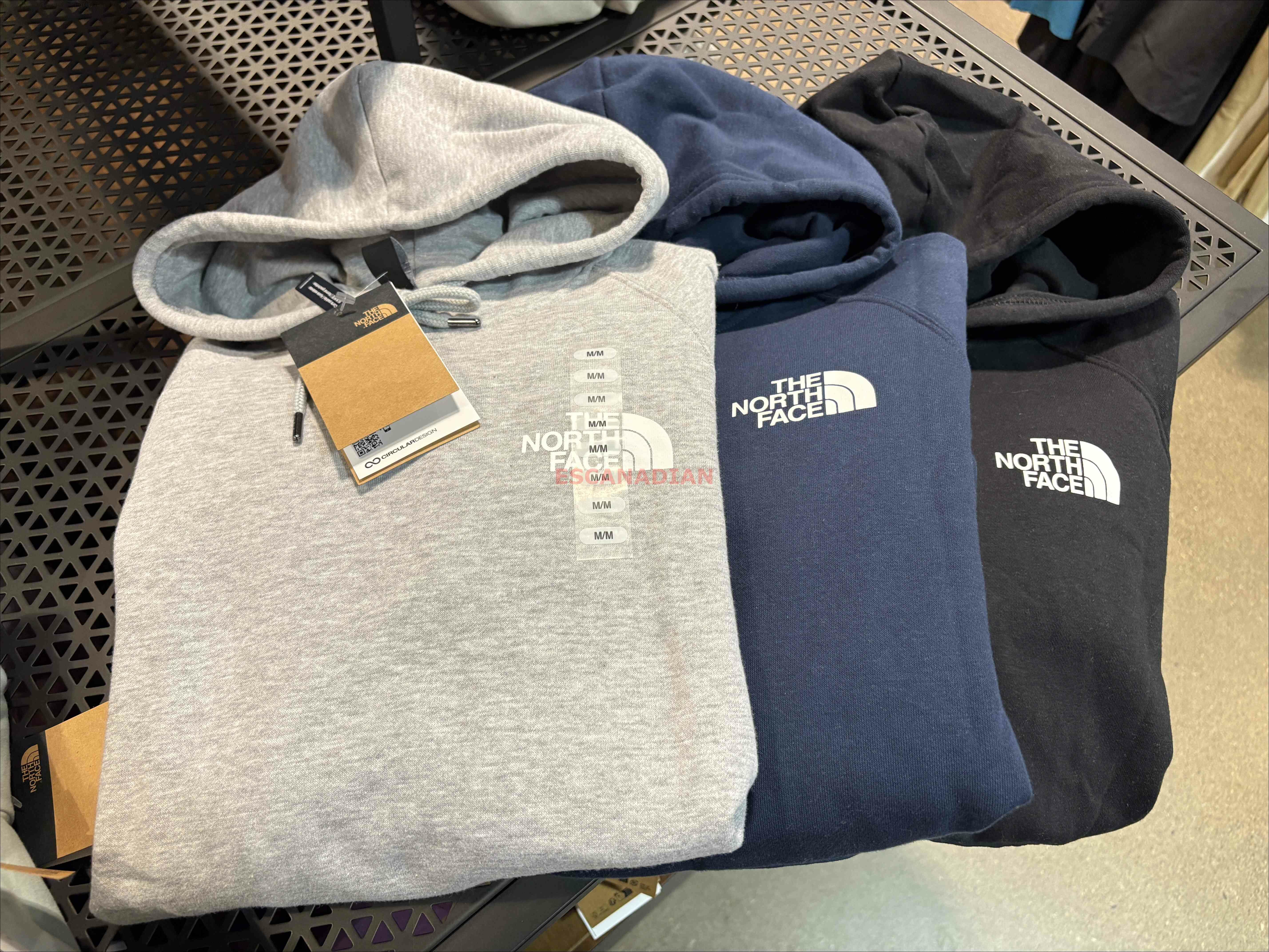 THE NORTH FACE 女大人 經典正反LOGO 刷毛 帽TEE (前小後大) (3色)