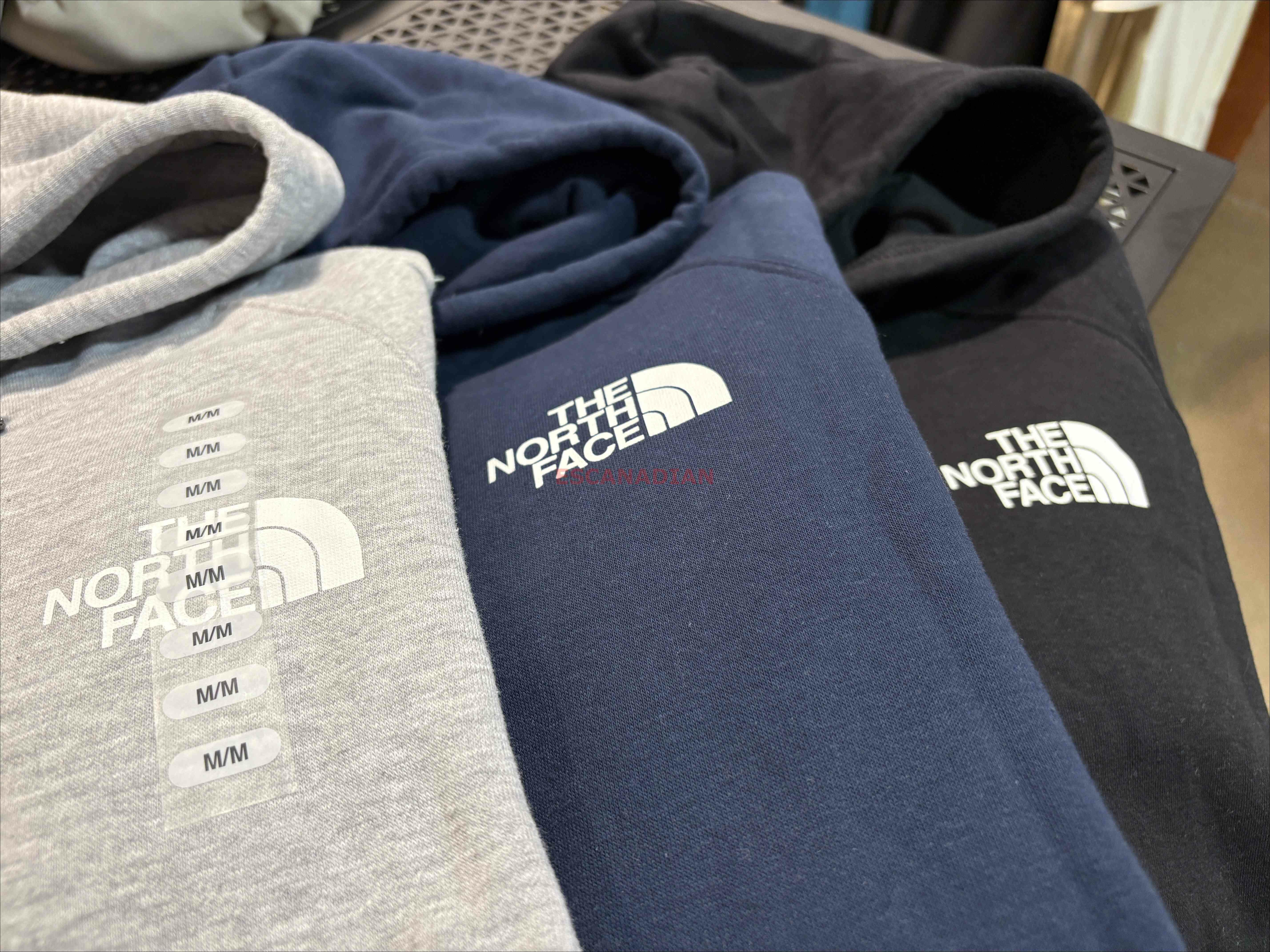 THE NORTH FACE 女大人 經典正反LOGO 刷毛 帽TEE (前小後大) (3色)