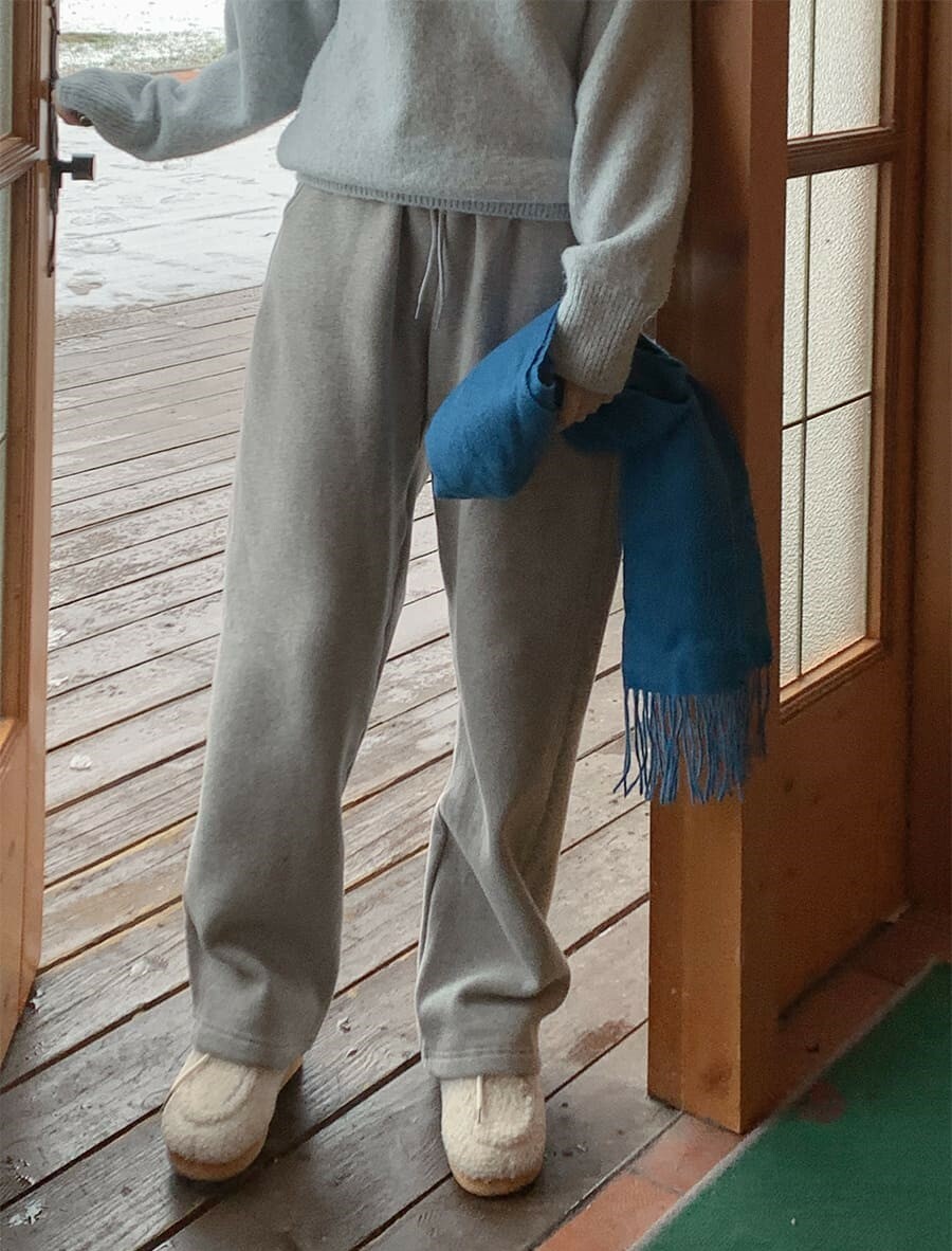 韓國Cherrykoko授權 休閒兩式褲口內刷毛鬆緊棉褲【MADE, CRKO】系列